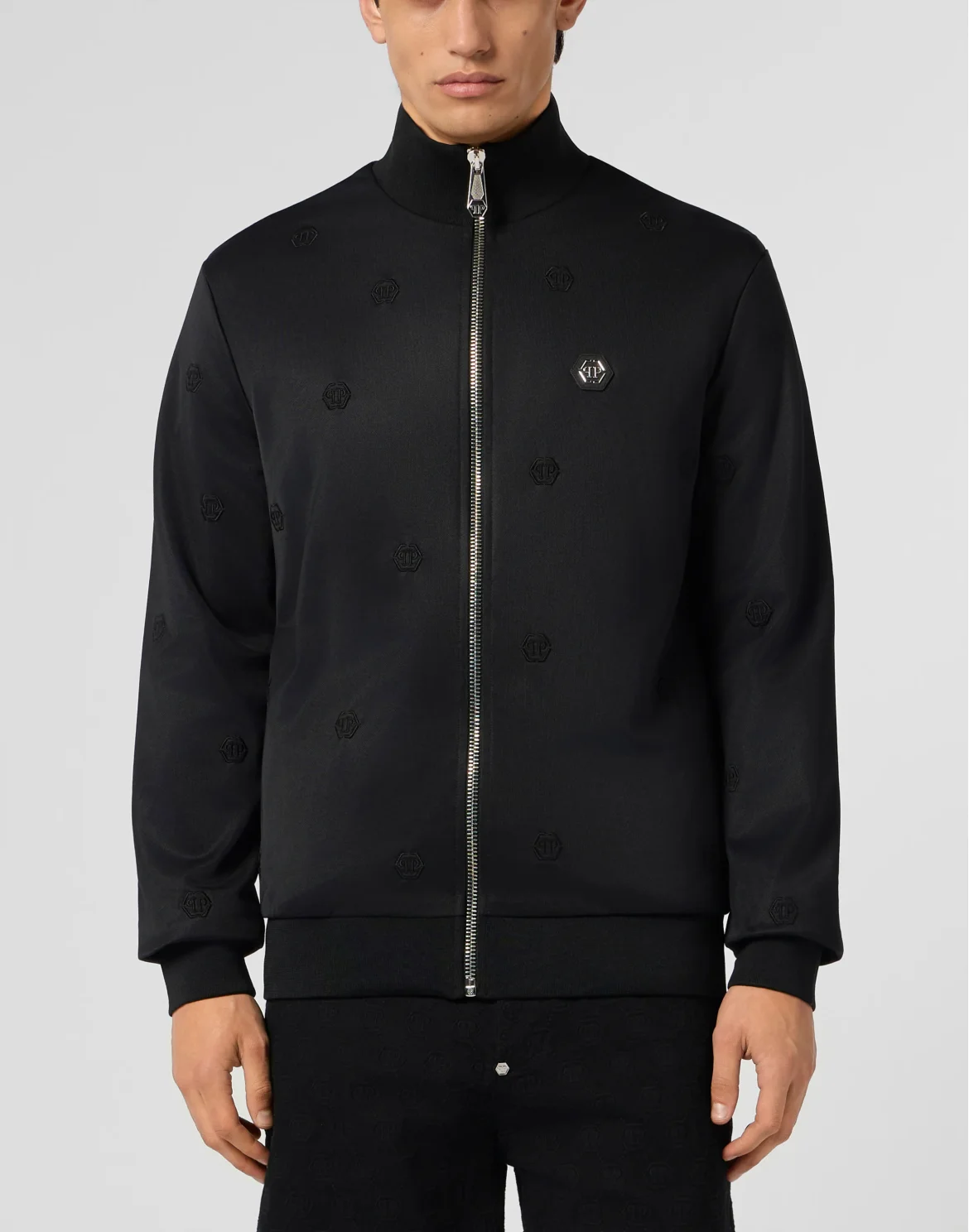 Embroidered Tracksuit Jacket Monogram Monogram, цвет: Черный