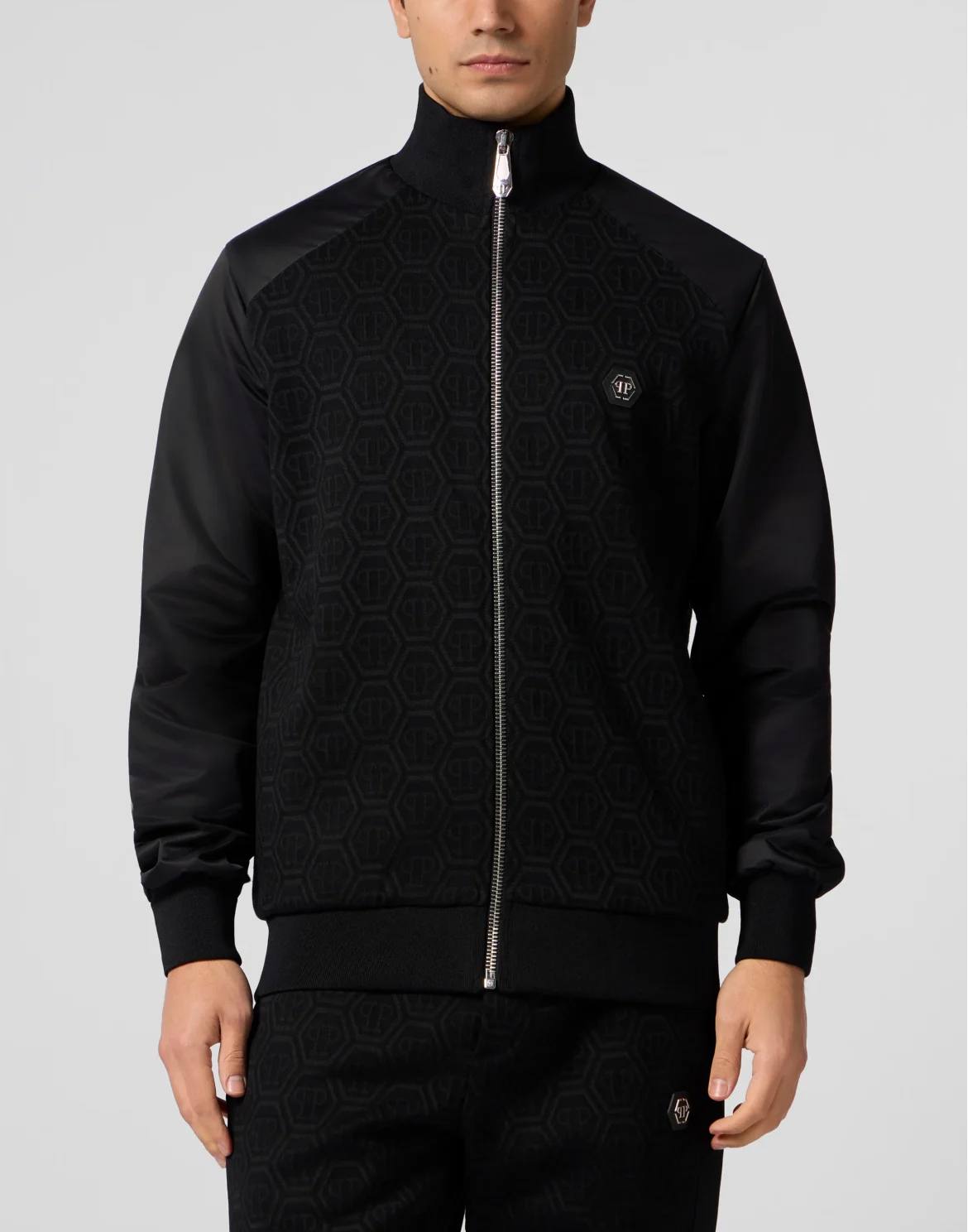 Composed Tracksuit Jacket Monogram Monogram, цвет: Черный