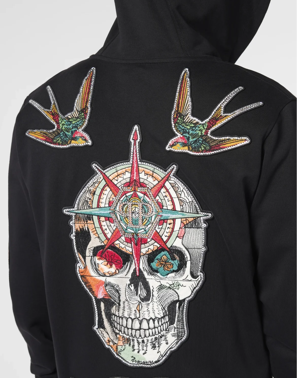 Zip Hoodie Tattoo Patches, цвет: Черный