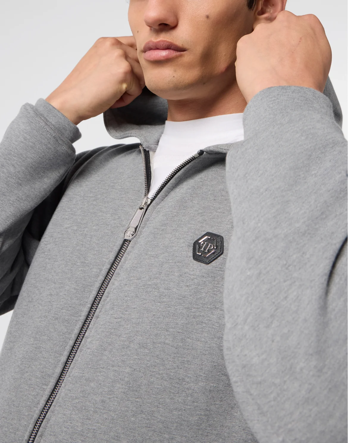 Zip Hoodie Basic, цвет: Серый