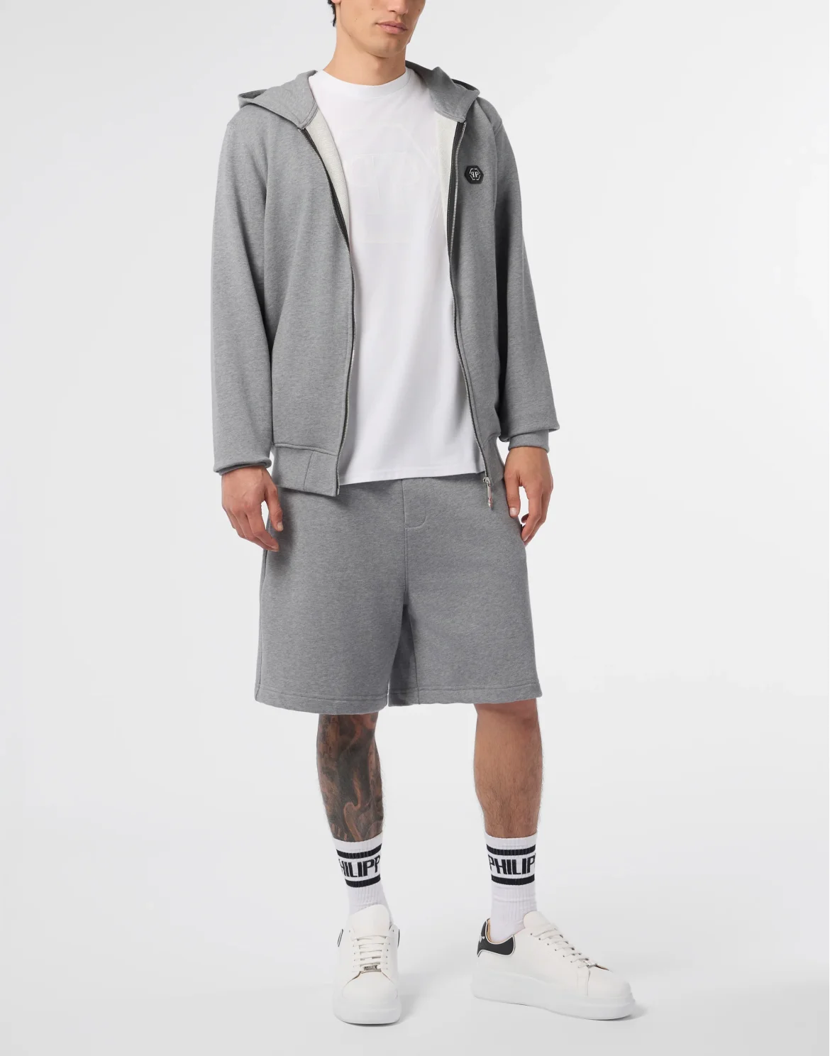 Zip Hoodie Basic, цвет: Серый