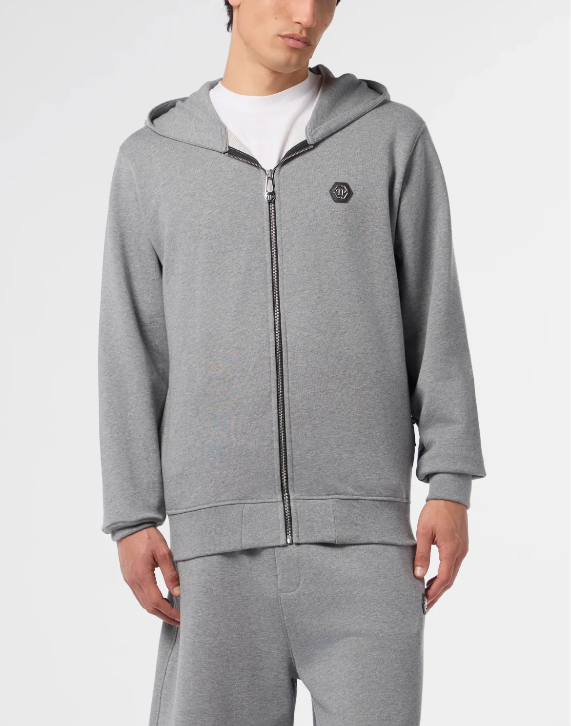 Zip Hoodie Basic, цвет: Серый