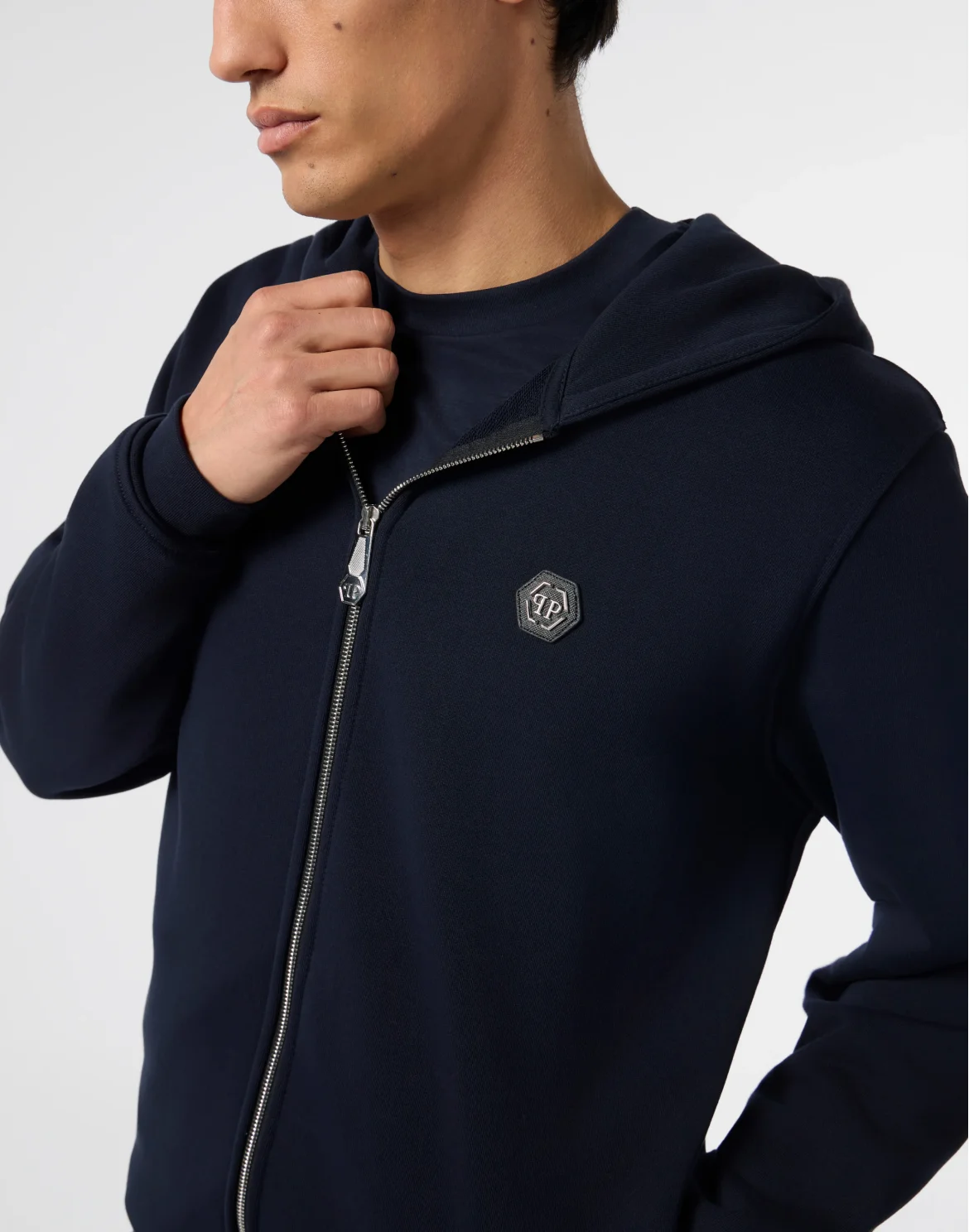 Zip Hoodie Basic, цвет: Синий