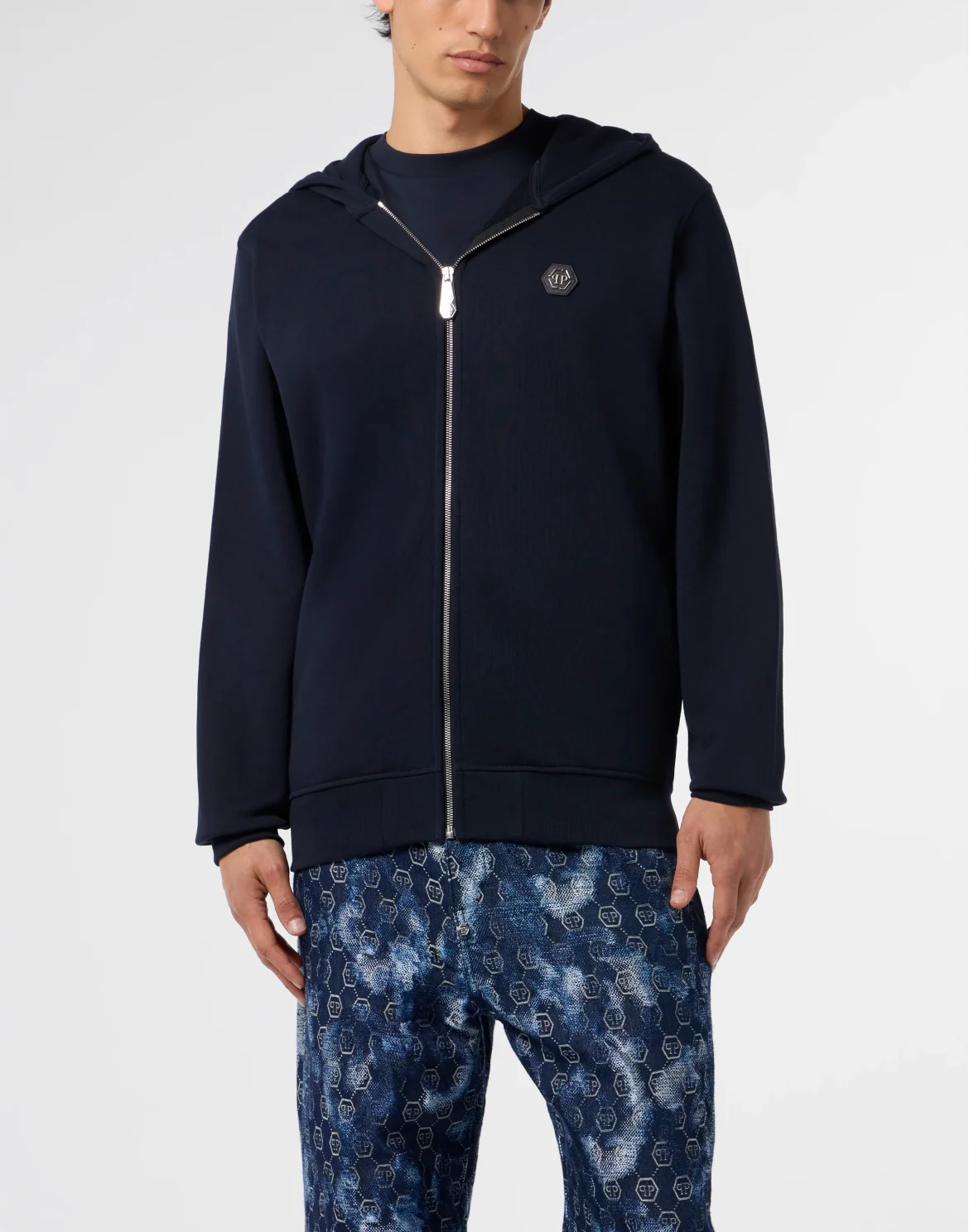 Zip Hoodie Basic, цвет: Синий