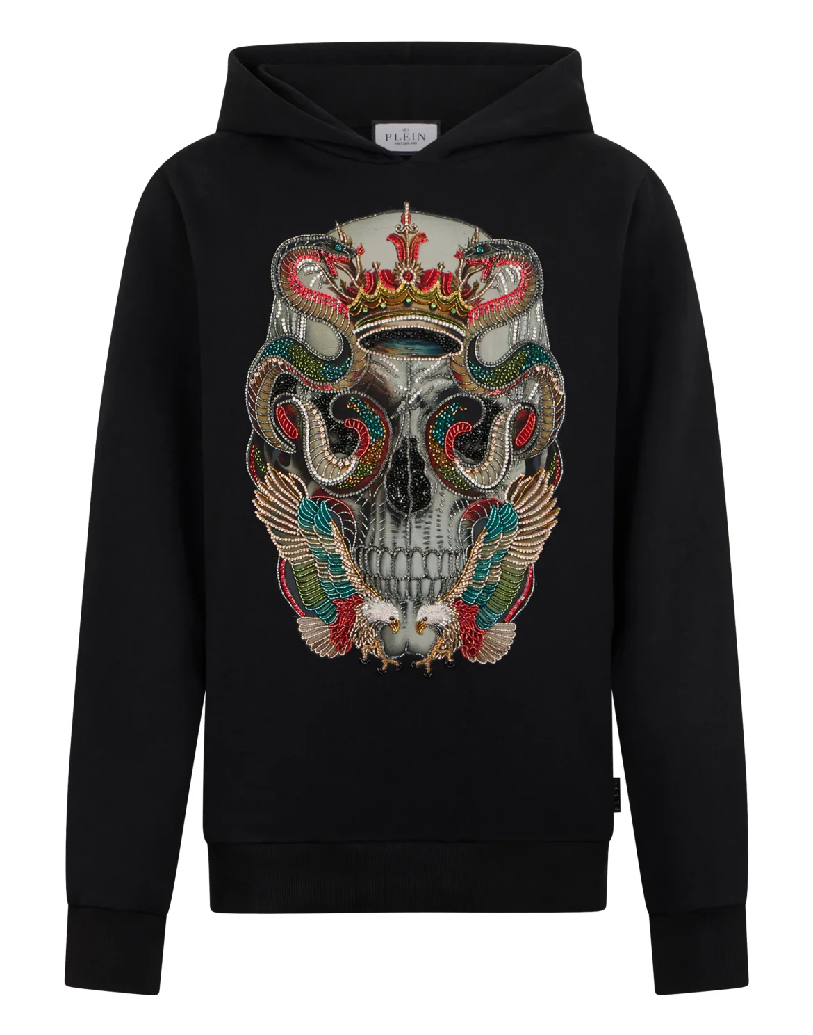 Hoodie Sweatshirt King Of Snakes Stones, цвет: Черный