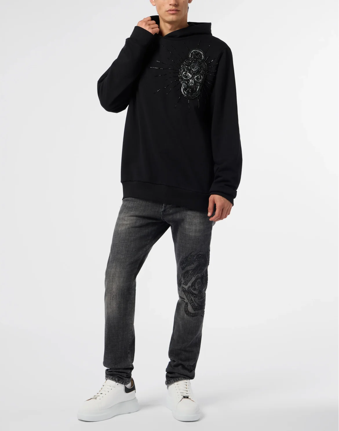 Hoodie Skull Stones, цвет: Черный