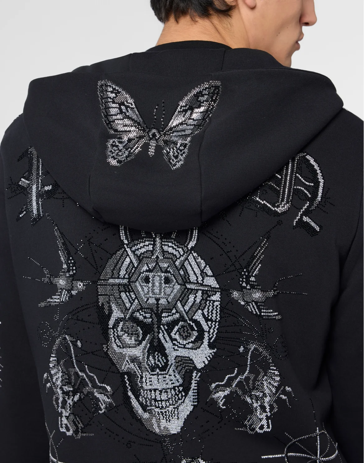 Zip Hoodie Tattoo Stones, цвет: Черный