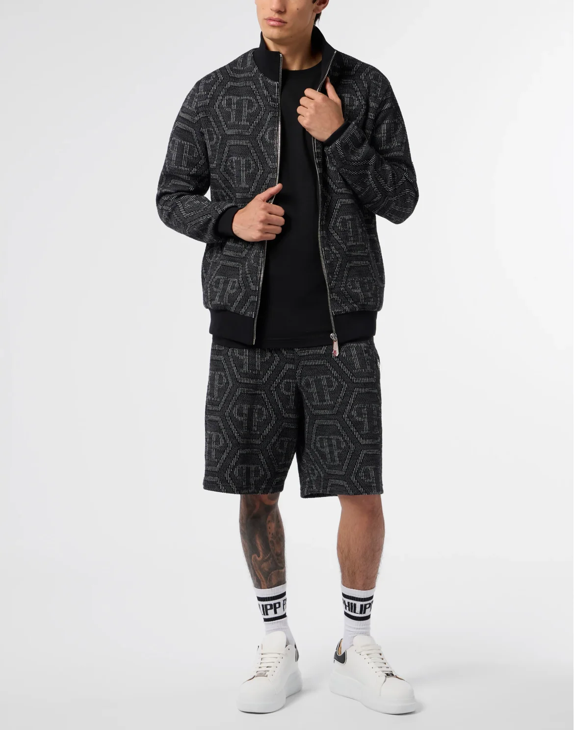 Jacquard Tracksuit Jacket Monogram, цвет: Черный