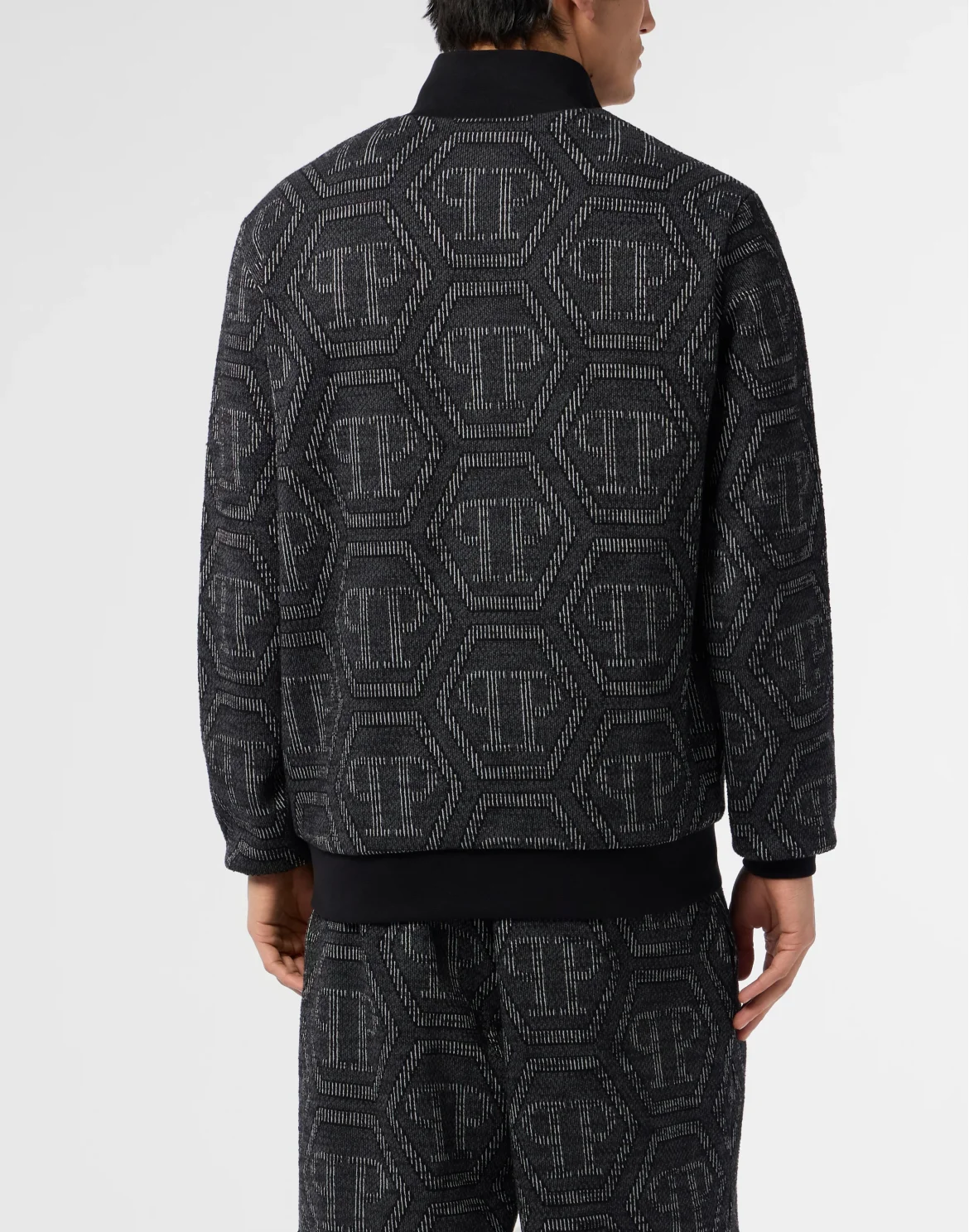 Jacquard Tracksuit Jacket Monogram, цвет: Черный