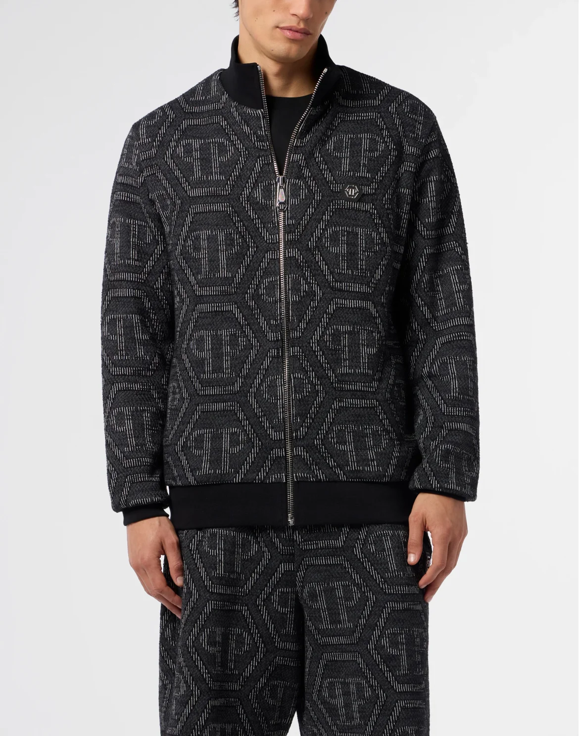 Jacquard Tracksuit Jacket Monogram, цвет: Черный