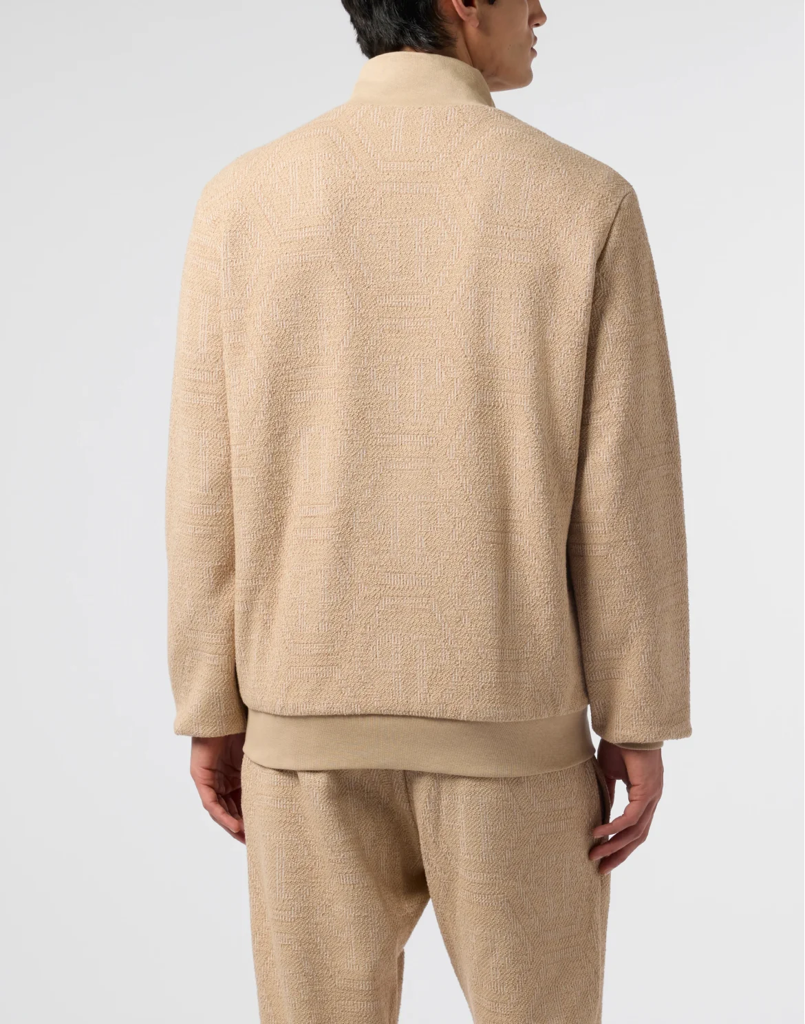 Jacquard Tracksuit Jacket Monogram, цвет: Бежевый