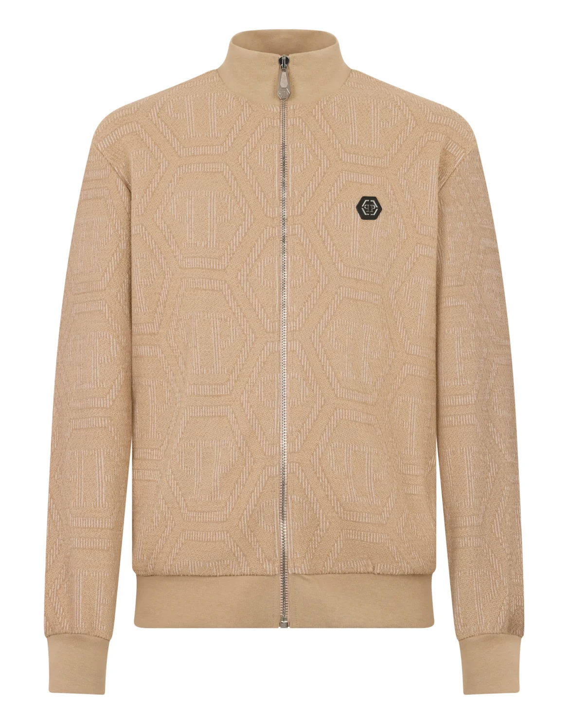 Jacquard Tracksuit Jacket Monogram, цвет: Бежевый
