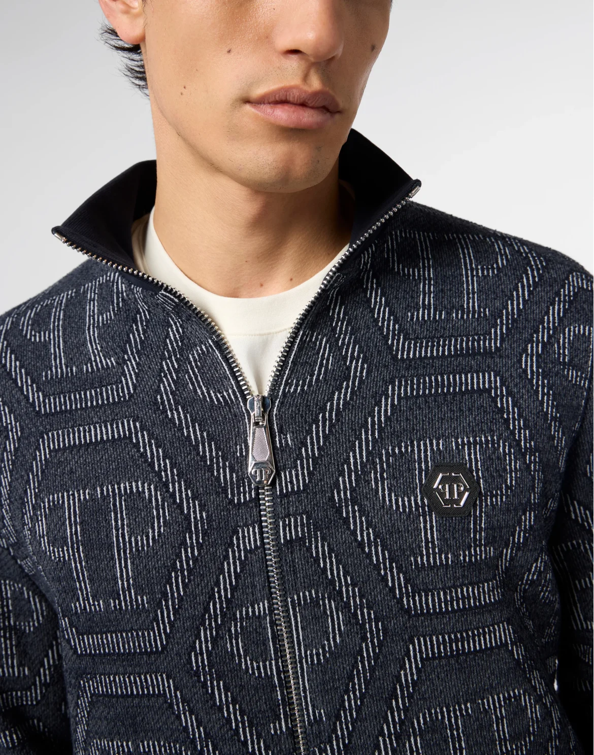 Jacquard Tracksuit Jacket Monogram, цвет: Синий