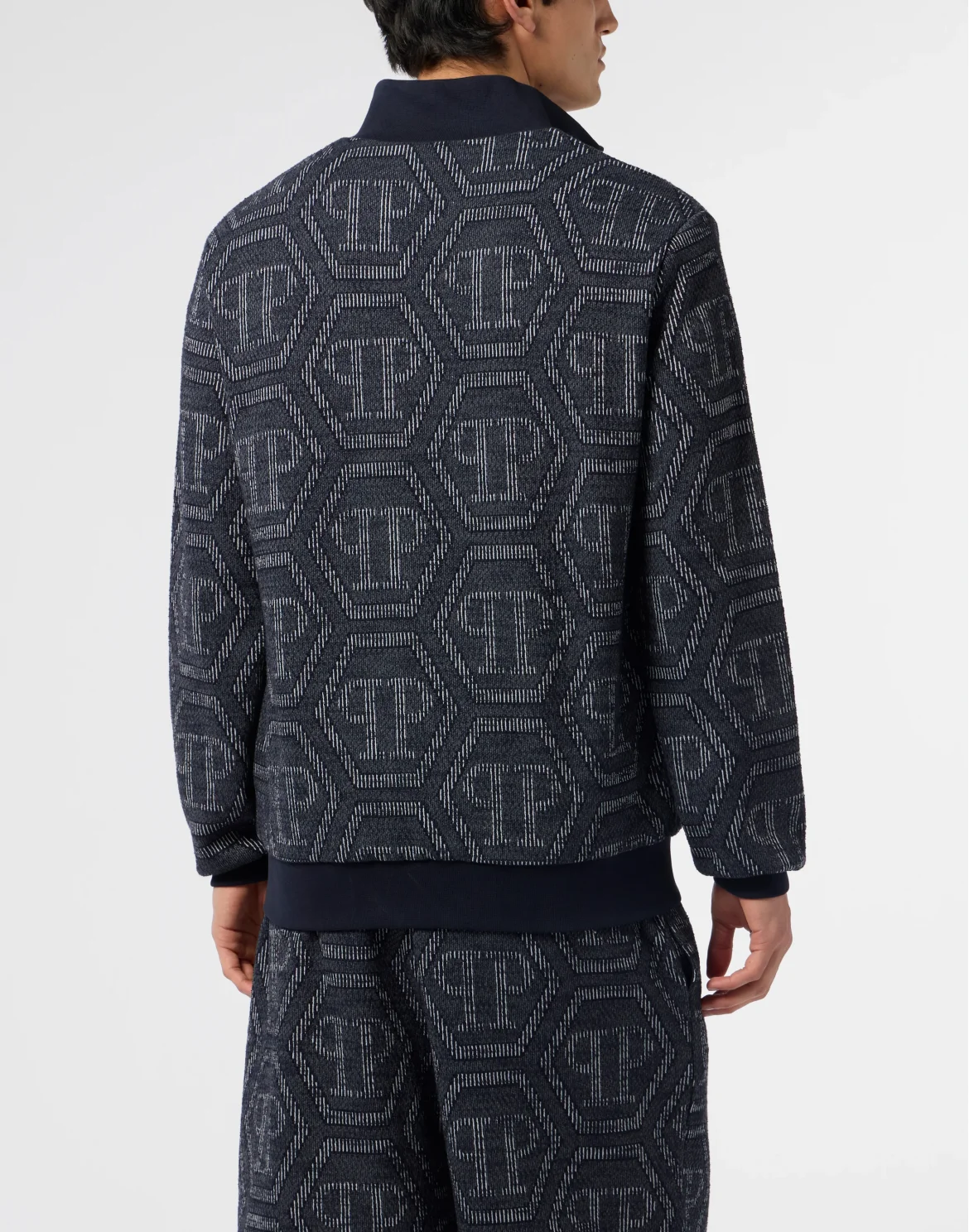 Jacquard Tracksuit Jacket Monogram, цвет: Синий