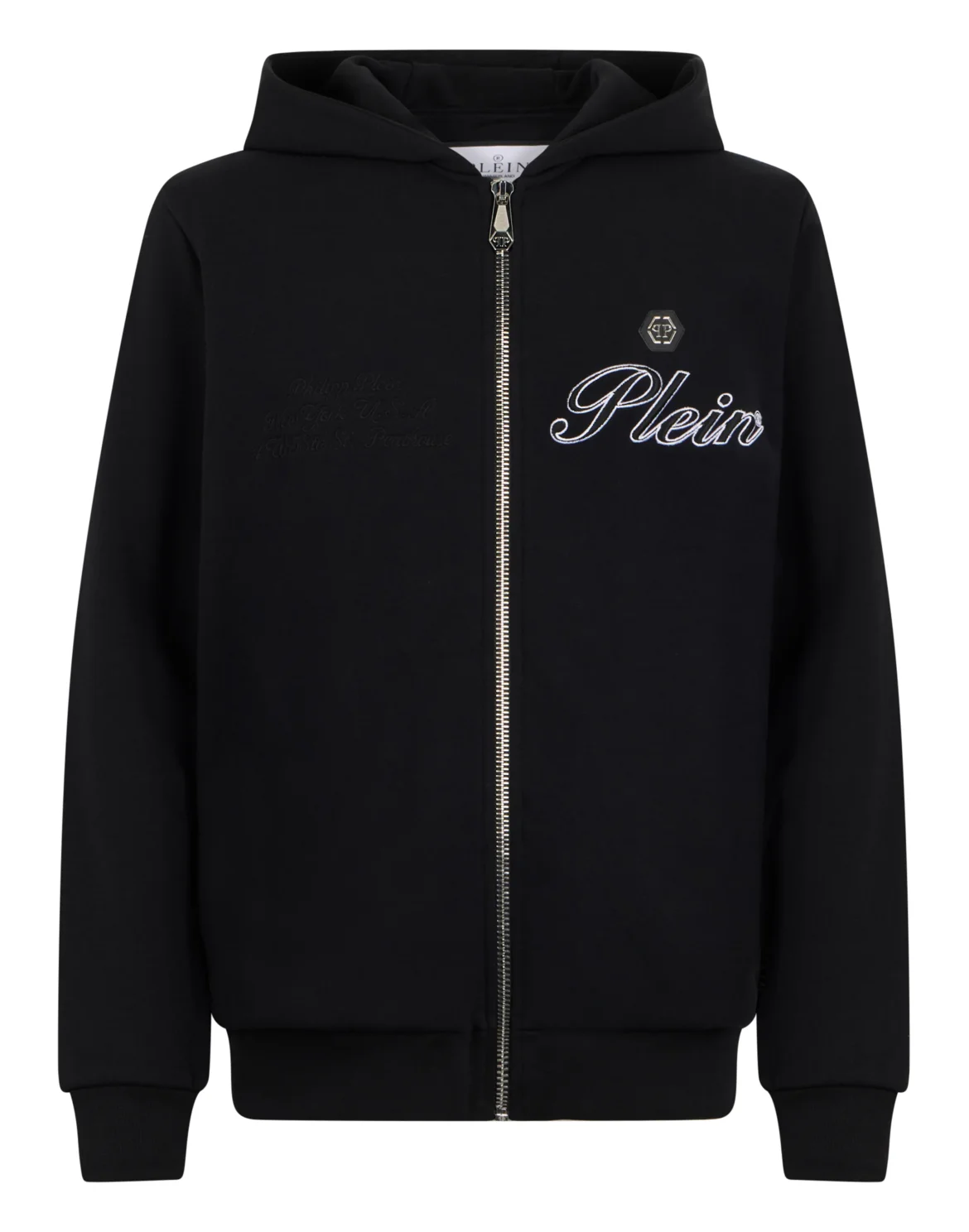 Zip Hoodie Signature Embroidery, цвет: Черный