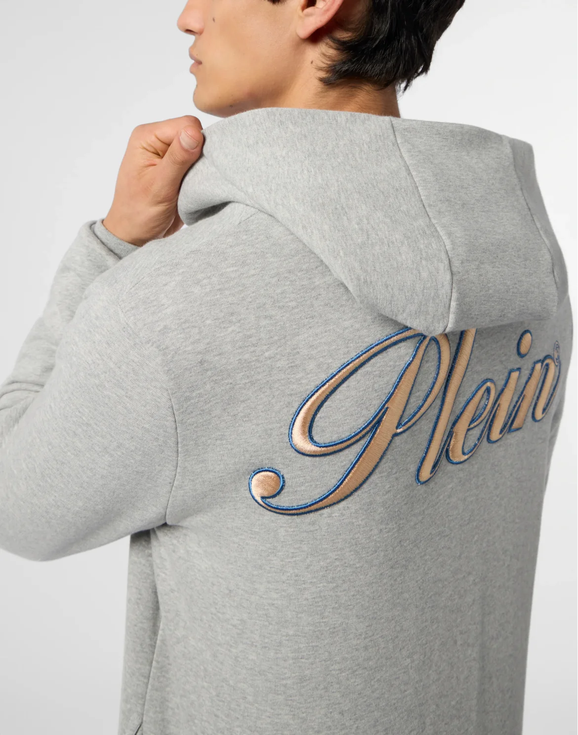 Zip Hoodie Signature Embroidery, цвет: Серый