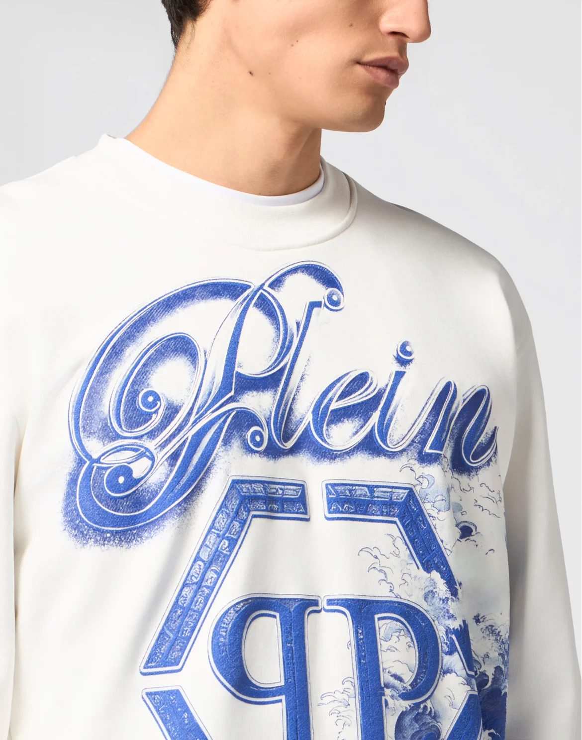 Round Neck Sweatshirt Ceramic Signature, цвет: Бежевый