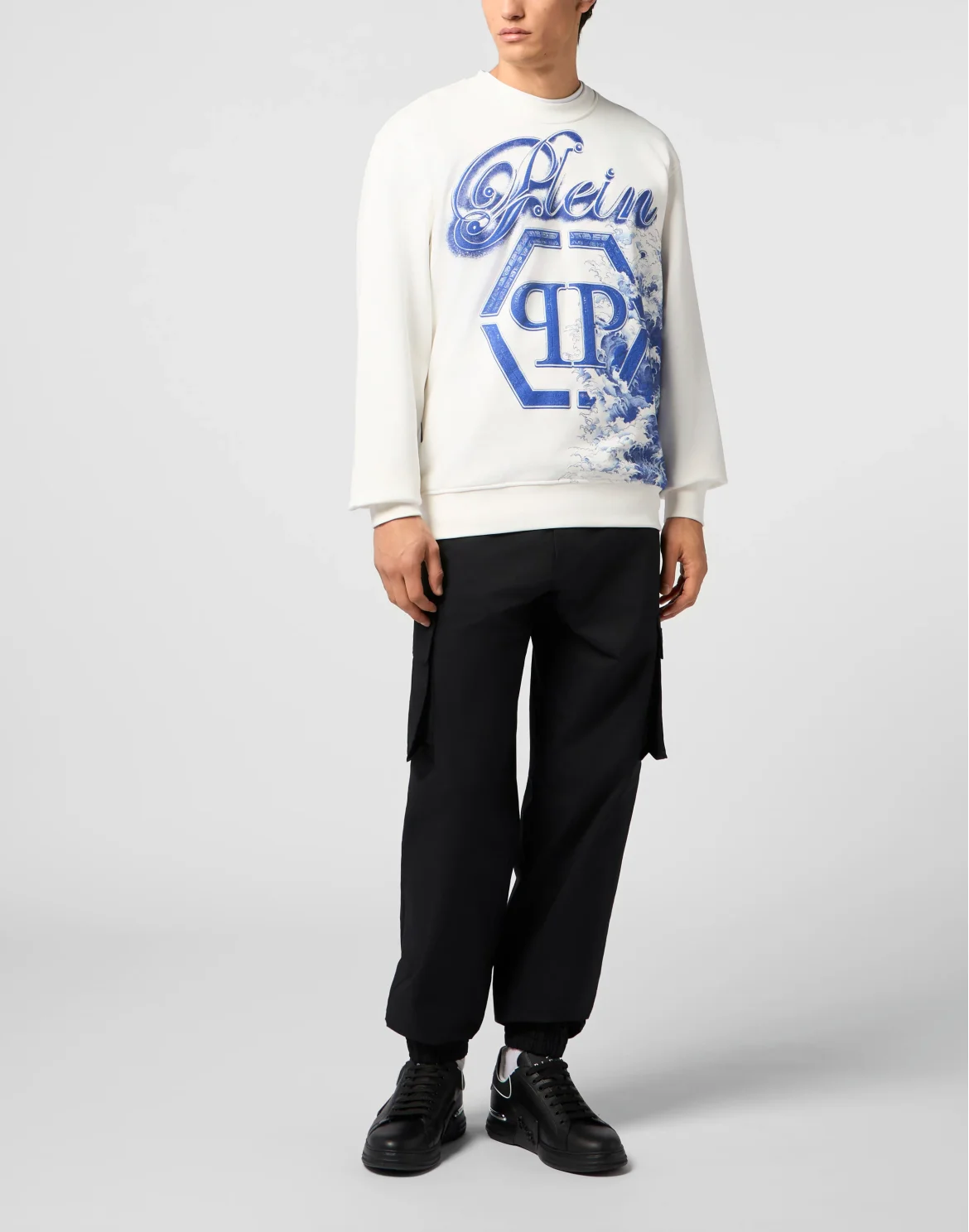 Round Neck Sweatshirt Ceramic Signature, цвет: Бежевый