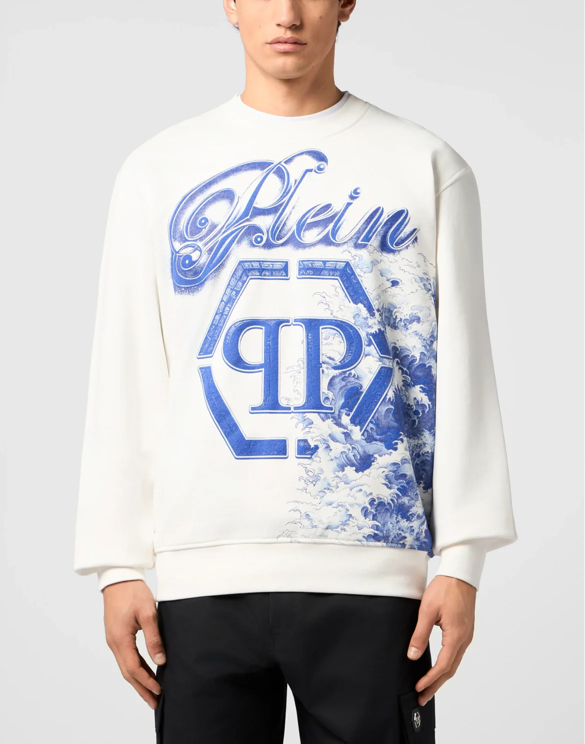 Round Neck Sweatshirt Ceramic Signature, цвет: Бежевый