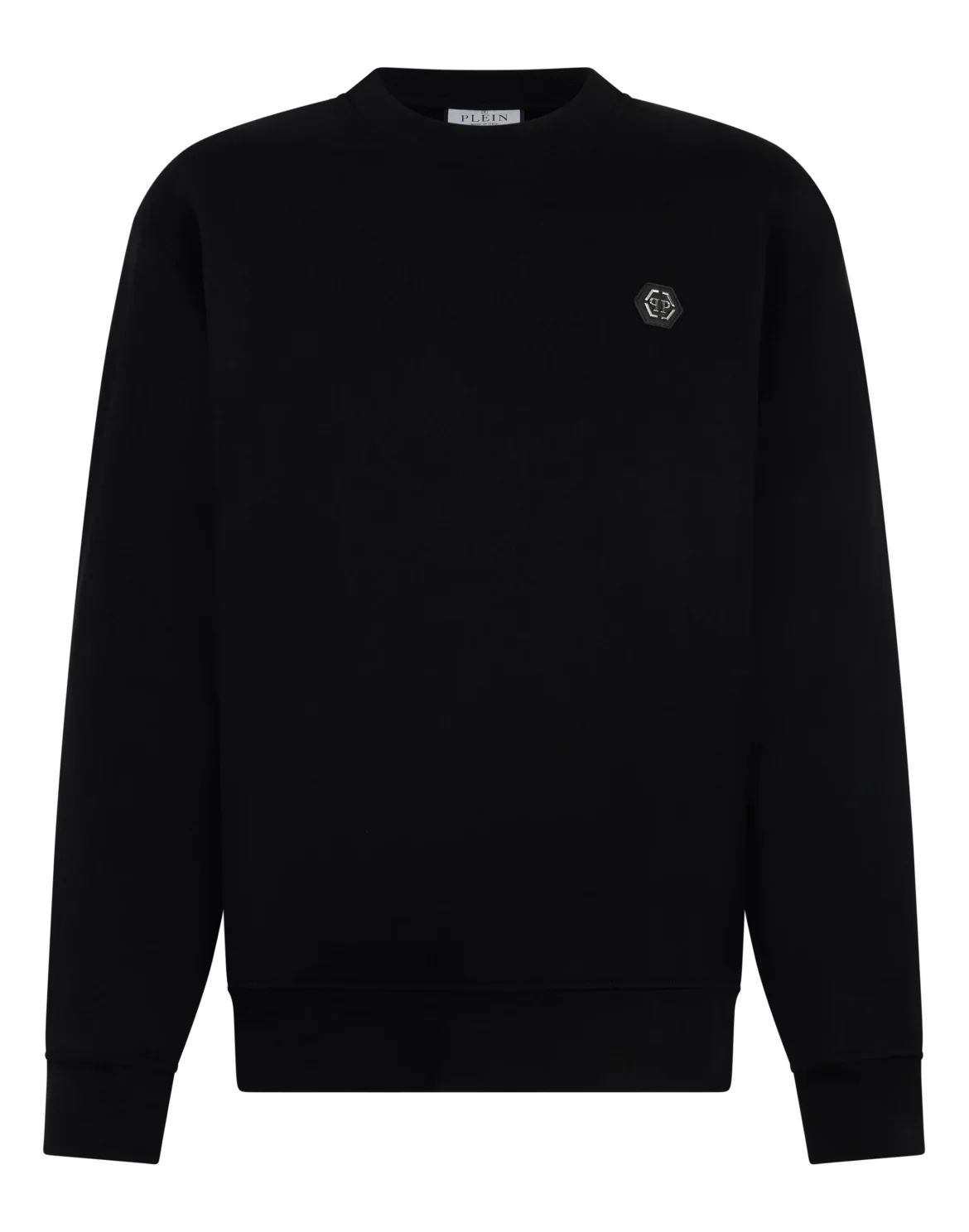 Round Neck Sweatshirt Basic, цвет: Черный