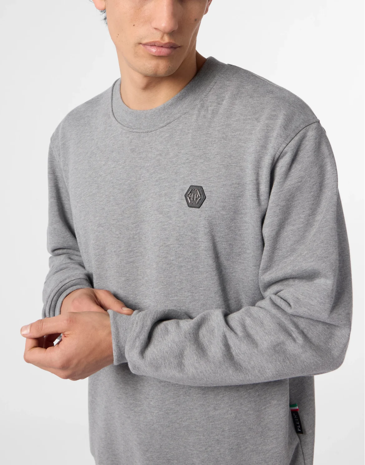 Round Neck Sweatshirt Basic, цвет: Серый
