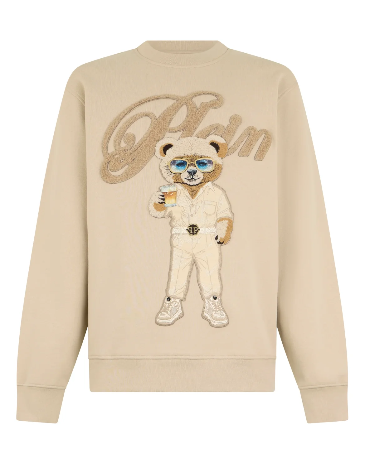 Round Neck Sweatshirt Teddy Boat, цвет: Бежевый