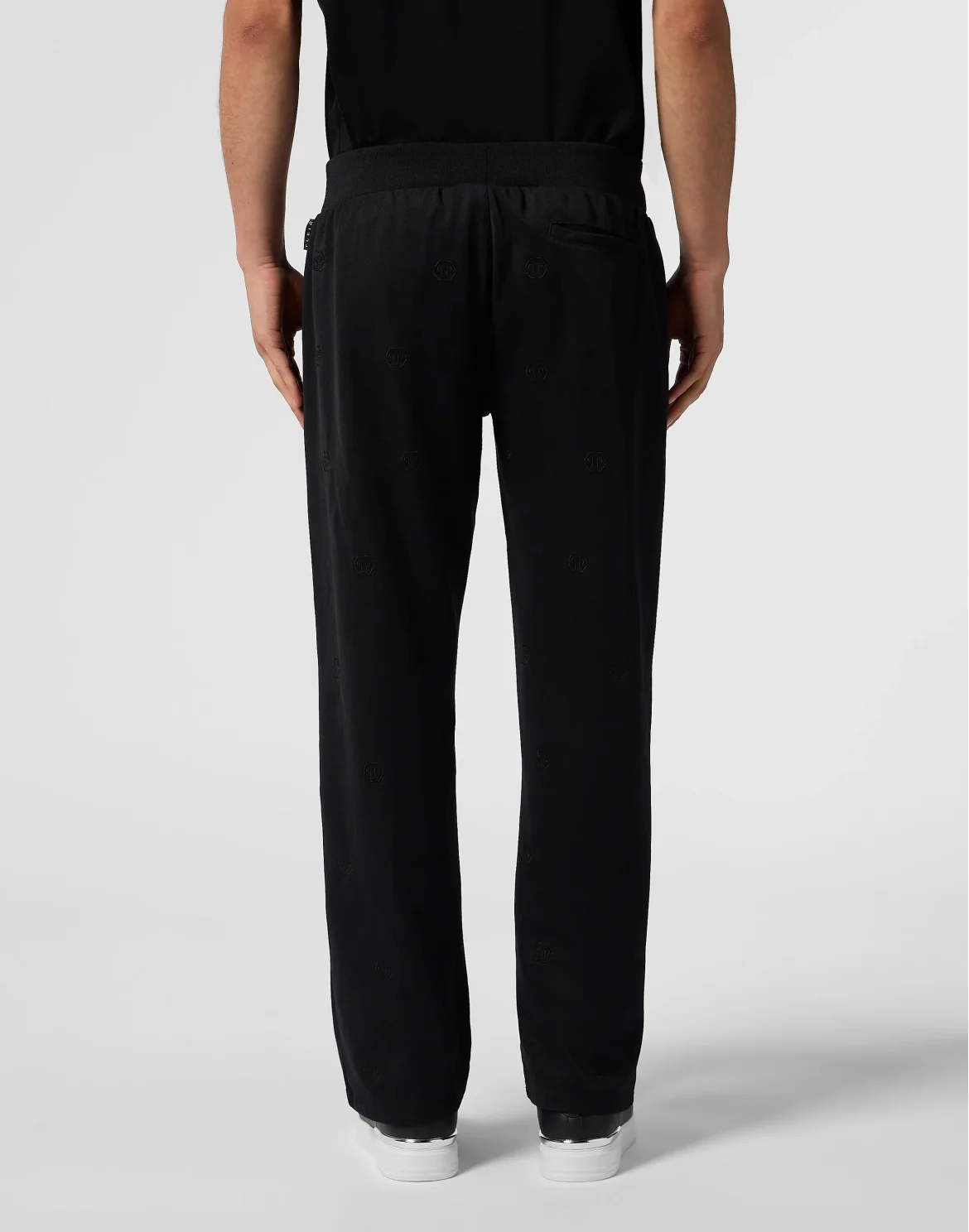 Embroidered Tracksuit Trousers Monogram Monogram, цвет: Черный