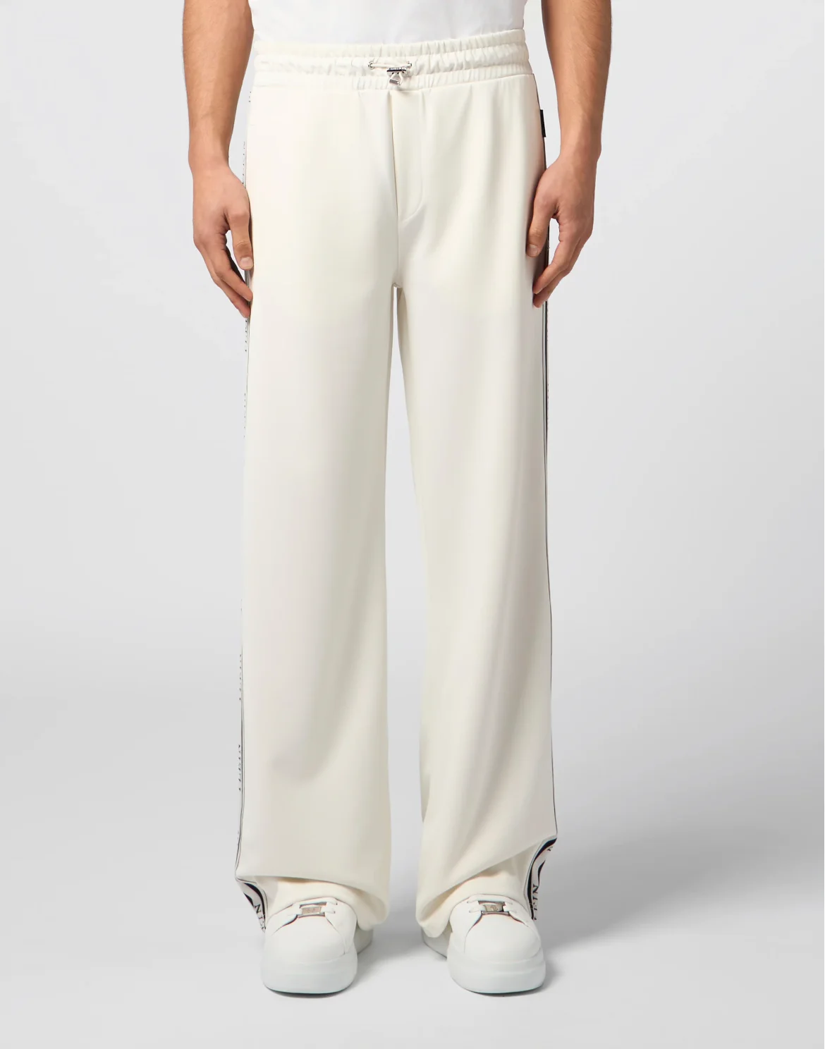 Tracksuit Trousers Jacquard Logo, цвет: Бежевый