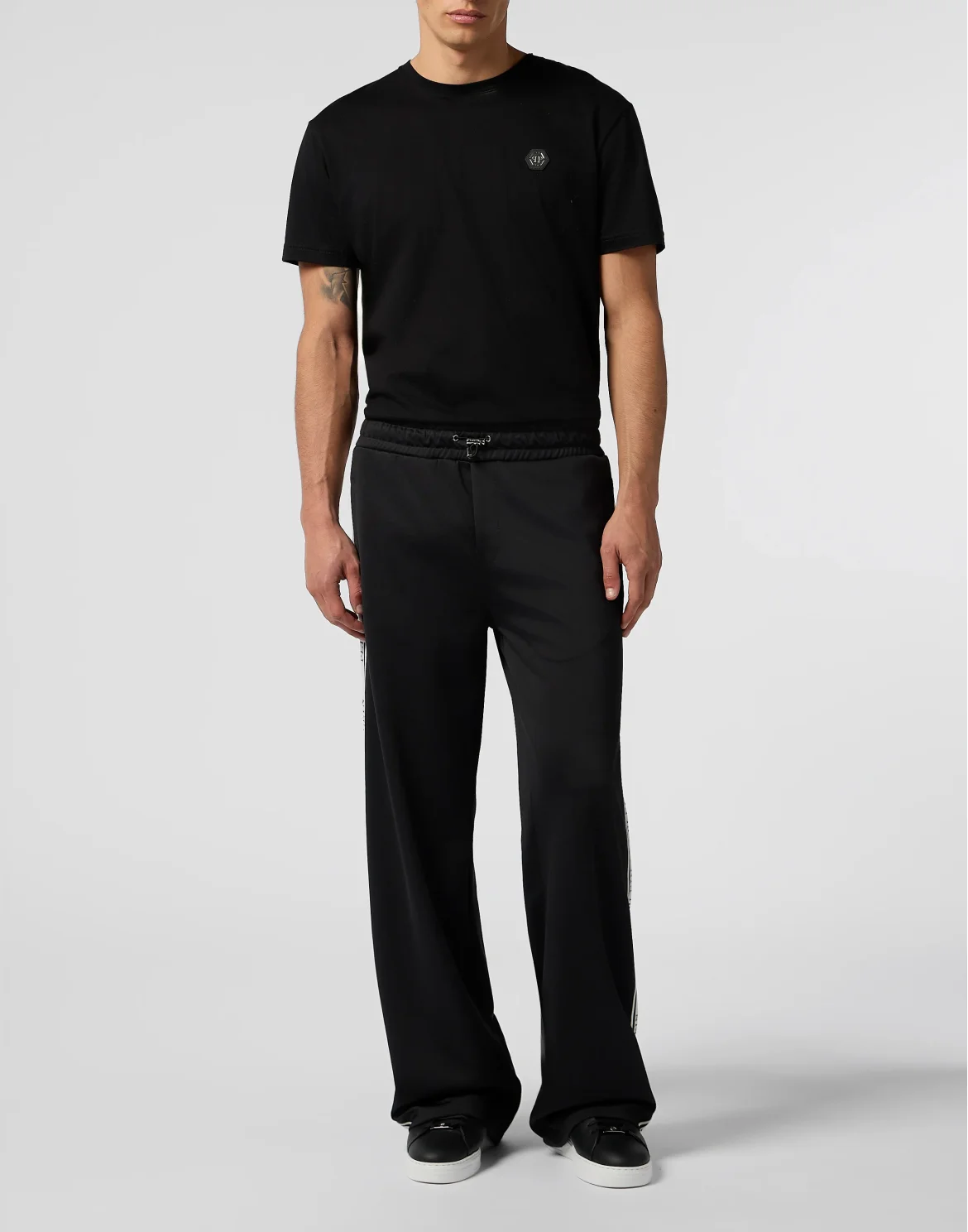 Tracksuit Trousers Jacquard Logo, цвет: Черный