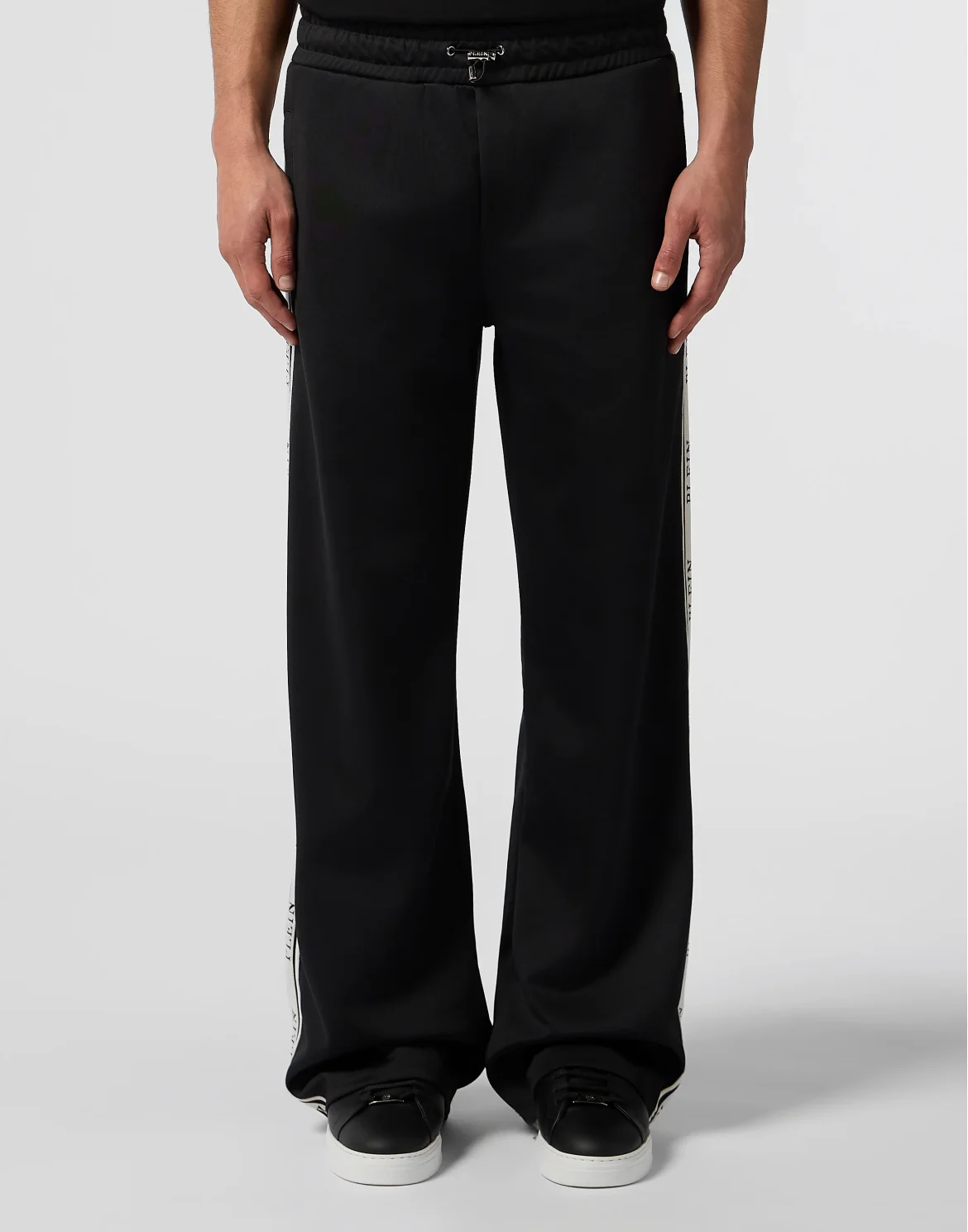 Tracksuit Trousers Jacquard Logo, цвет: Черный
