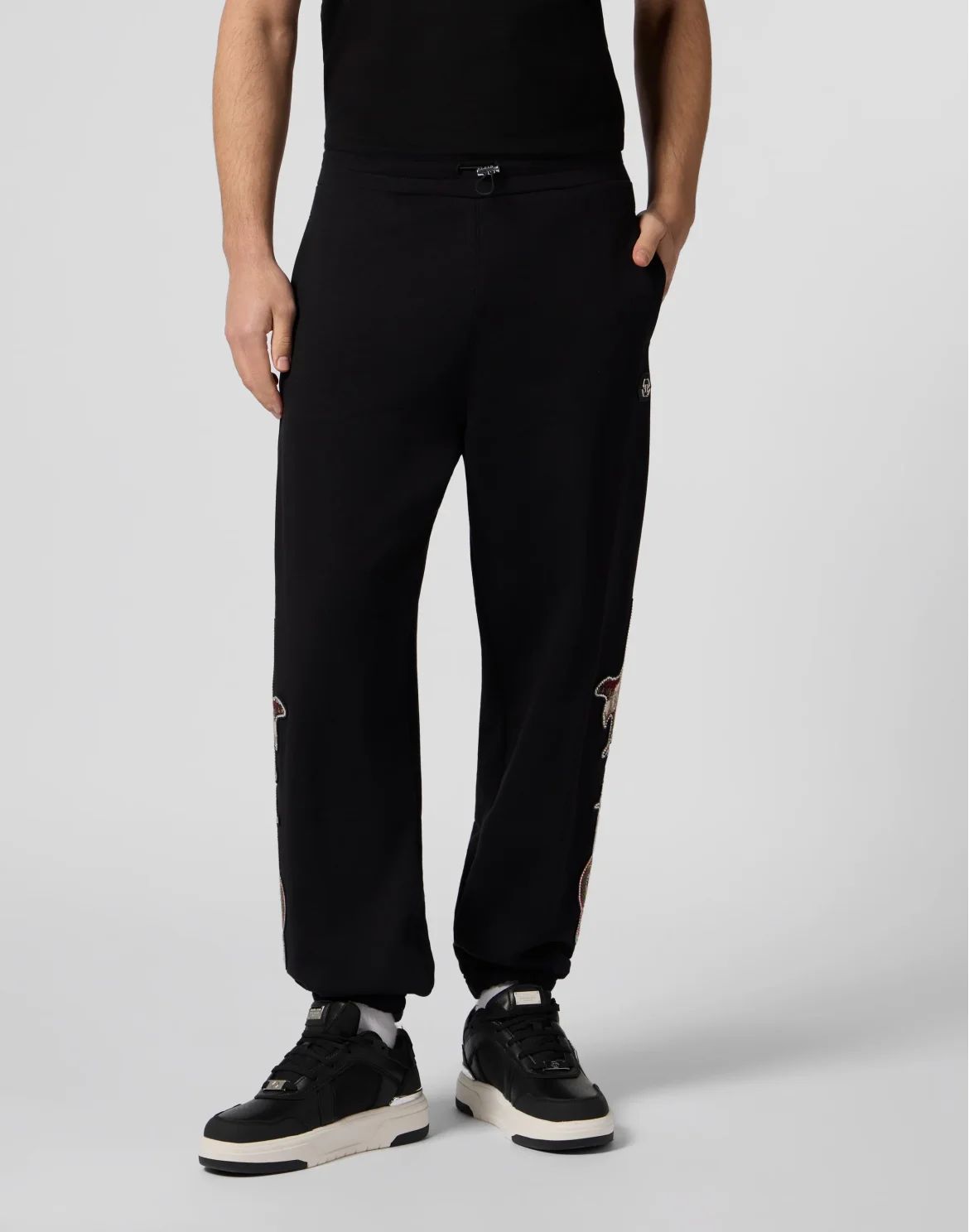Jogging Pants Tattoo Patches, цвет: Черный