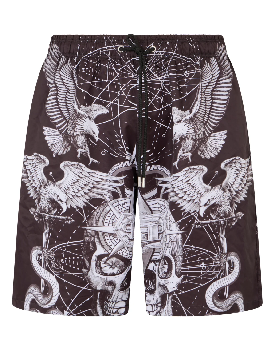 Nylon Shorts Tattoo, цвет: Черный