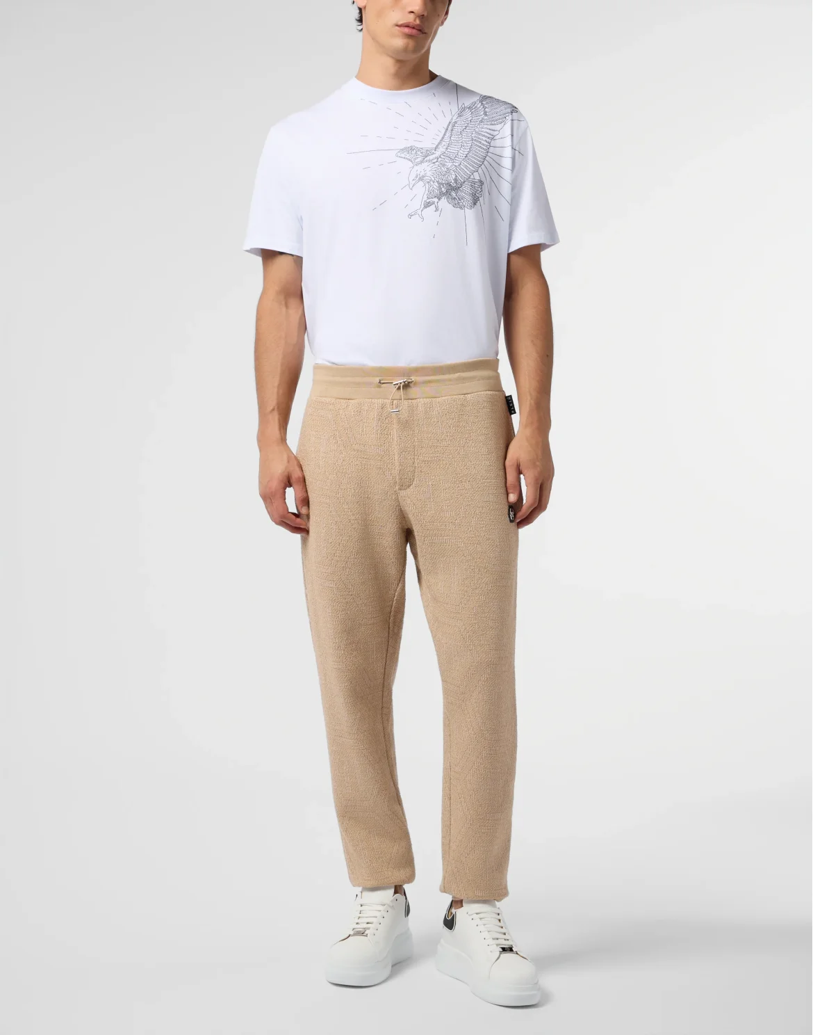 Jacquard Joggers Monogram, цвет: Бежевый