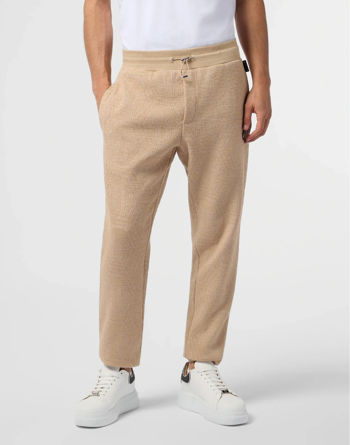 Jacquard Joggers Monogram, цвет: Бежевый