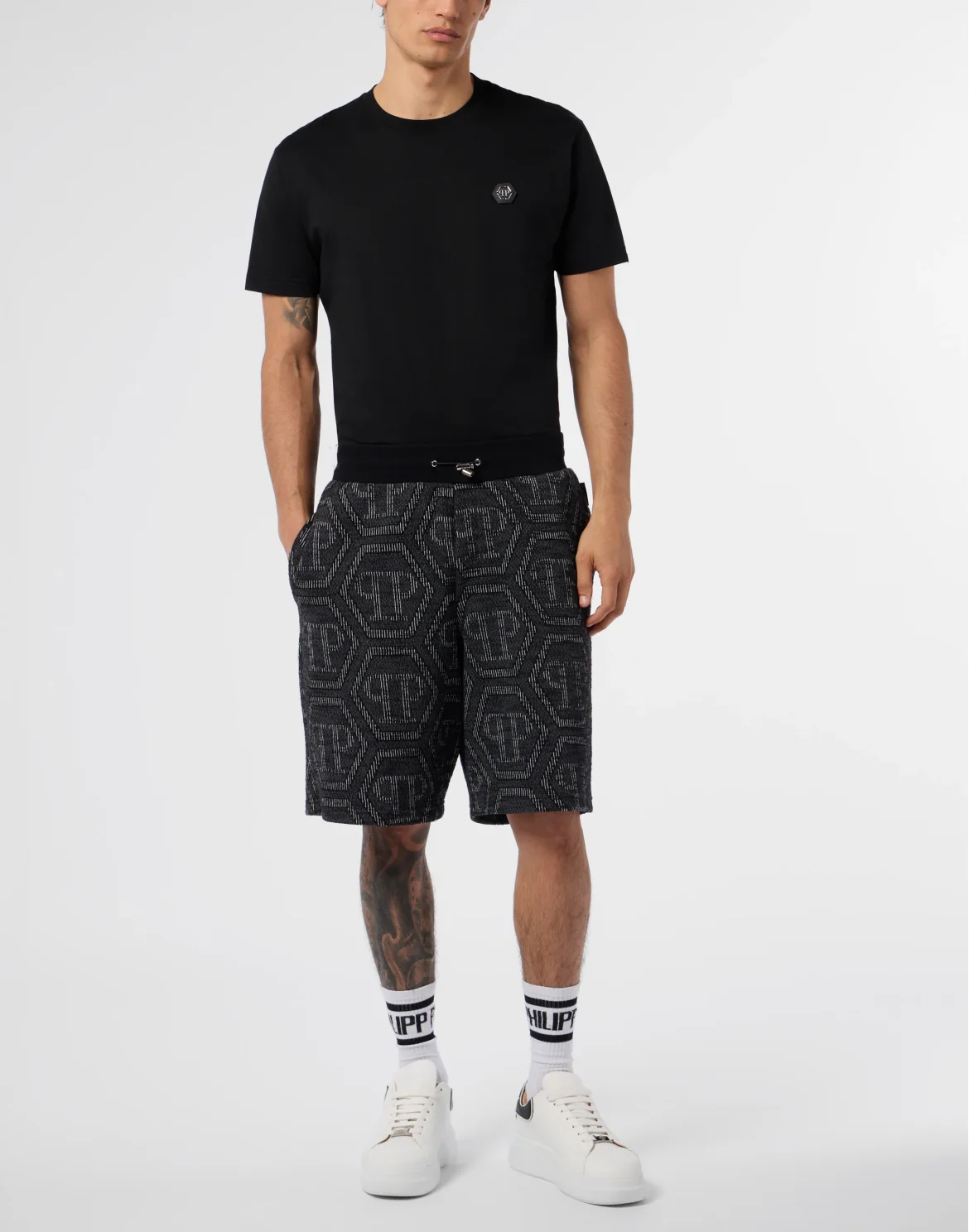 Jacquard Shorts Monogram, цвет: Черный