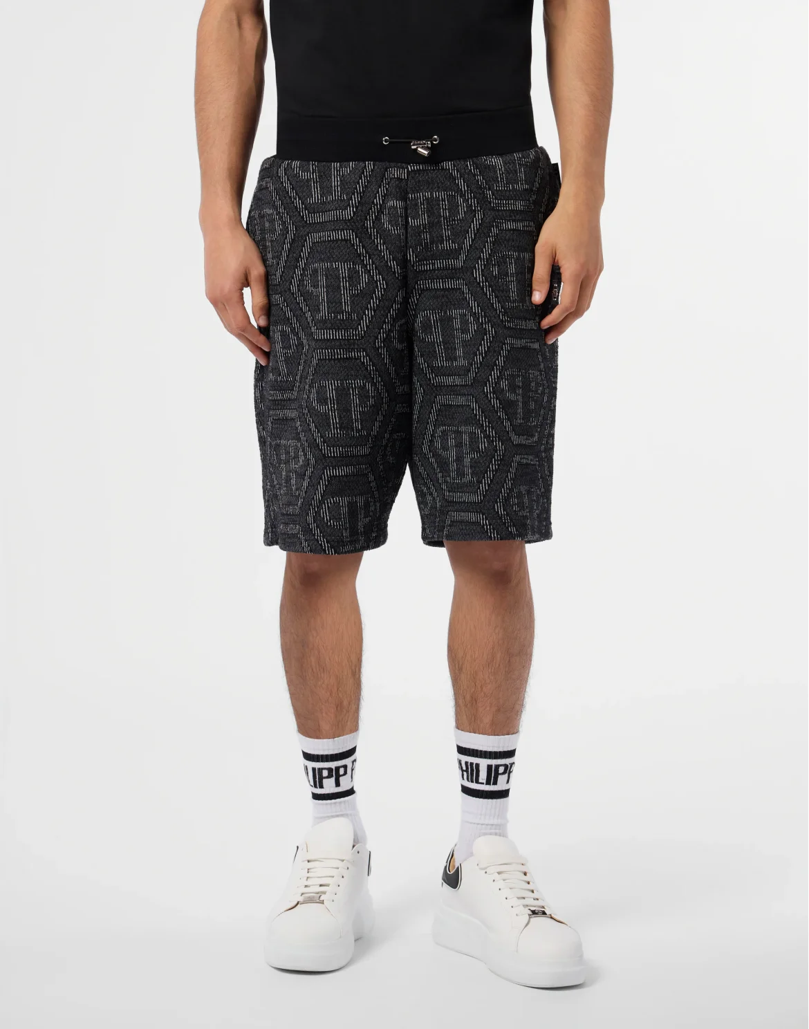 Jacquard Shorts Monogram, цвет: Черный