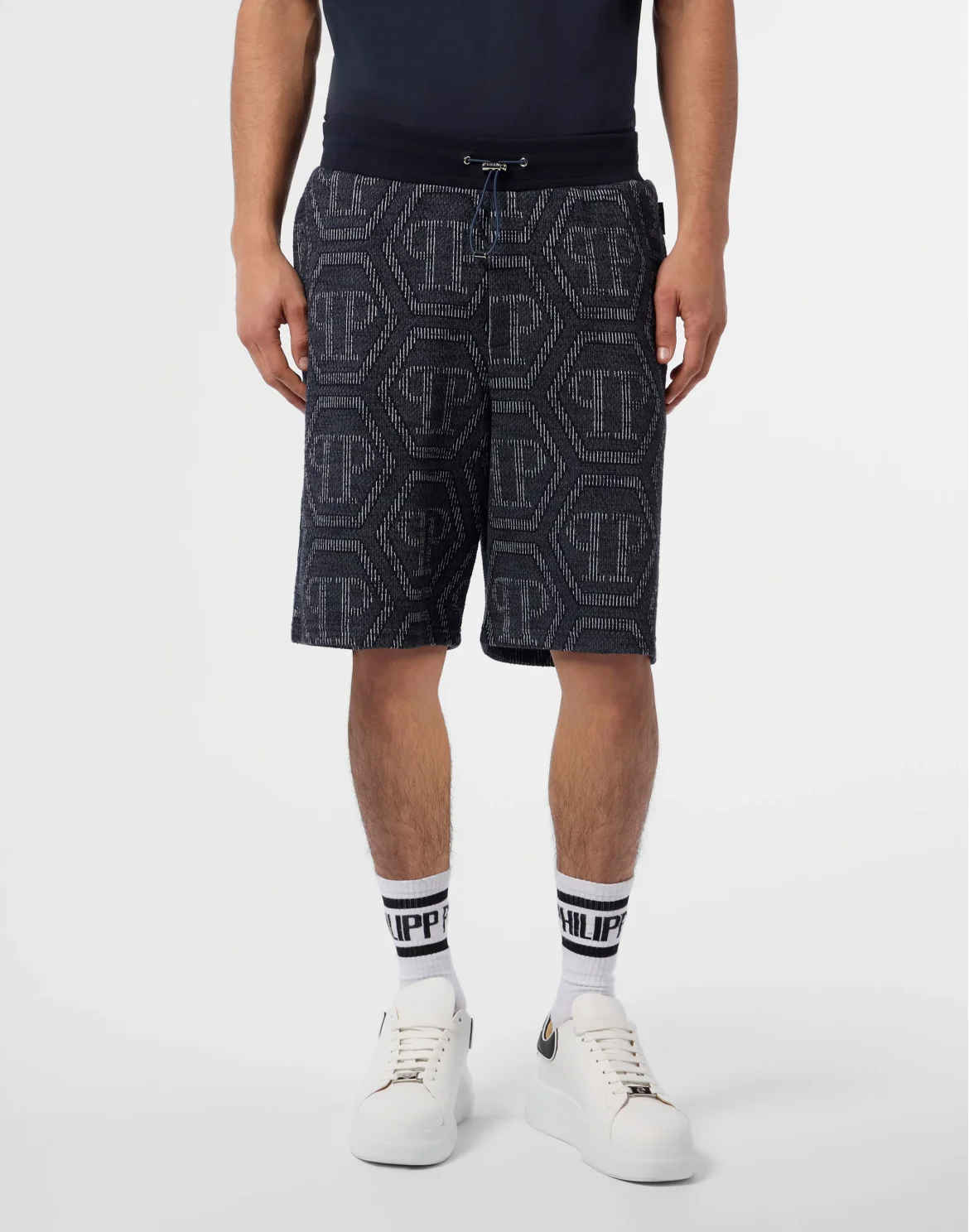 Jacquard Shorts Monogram, цвет: Синий