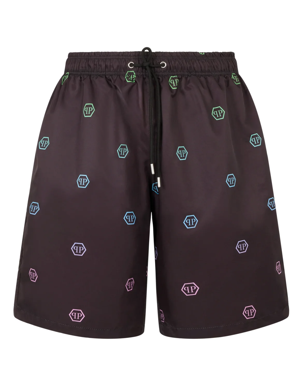 Nylon Shorts Degrade Monogram, цвет: Черный