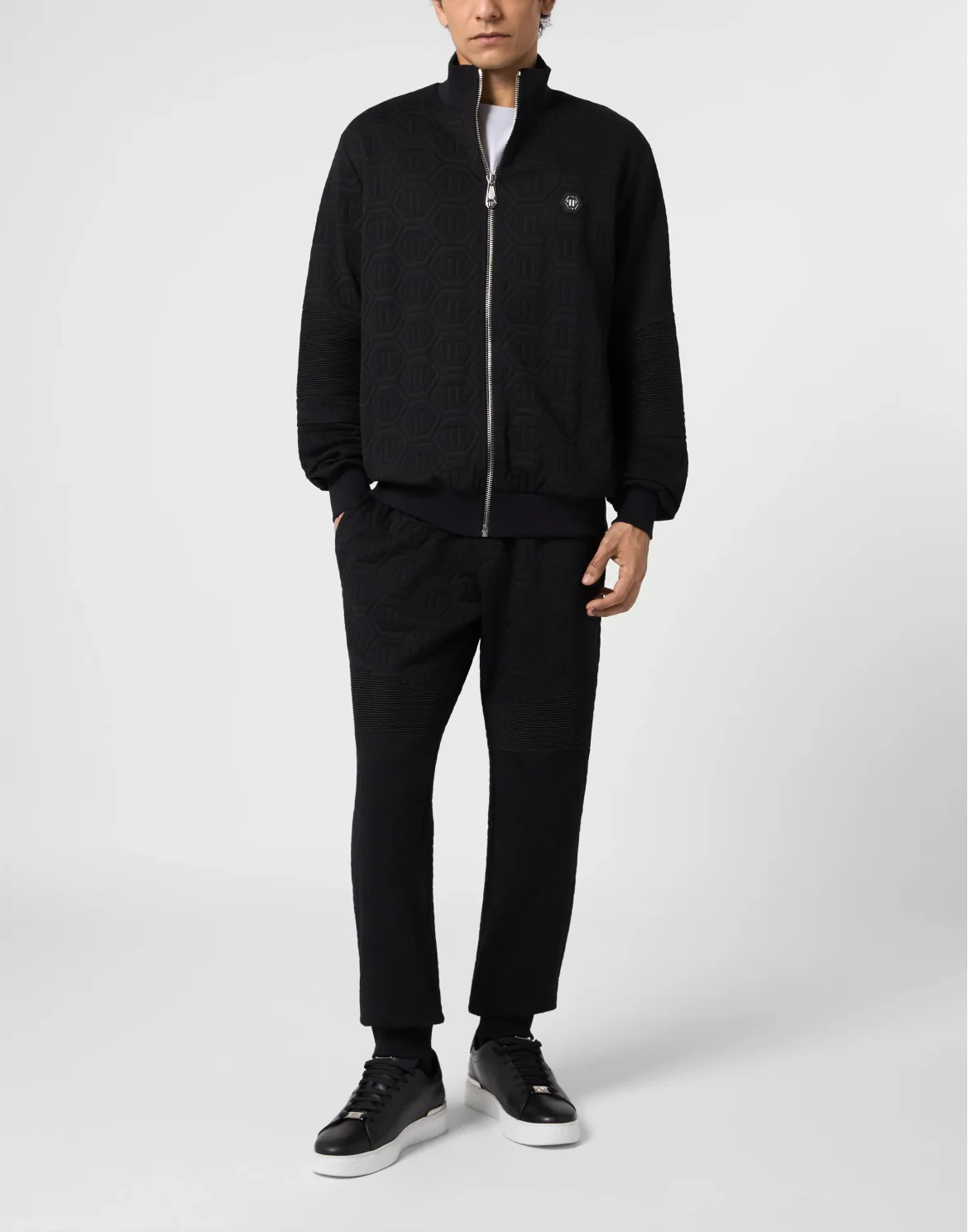 Padded Biker Joggers Monogram, цвет: Черный