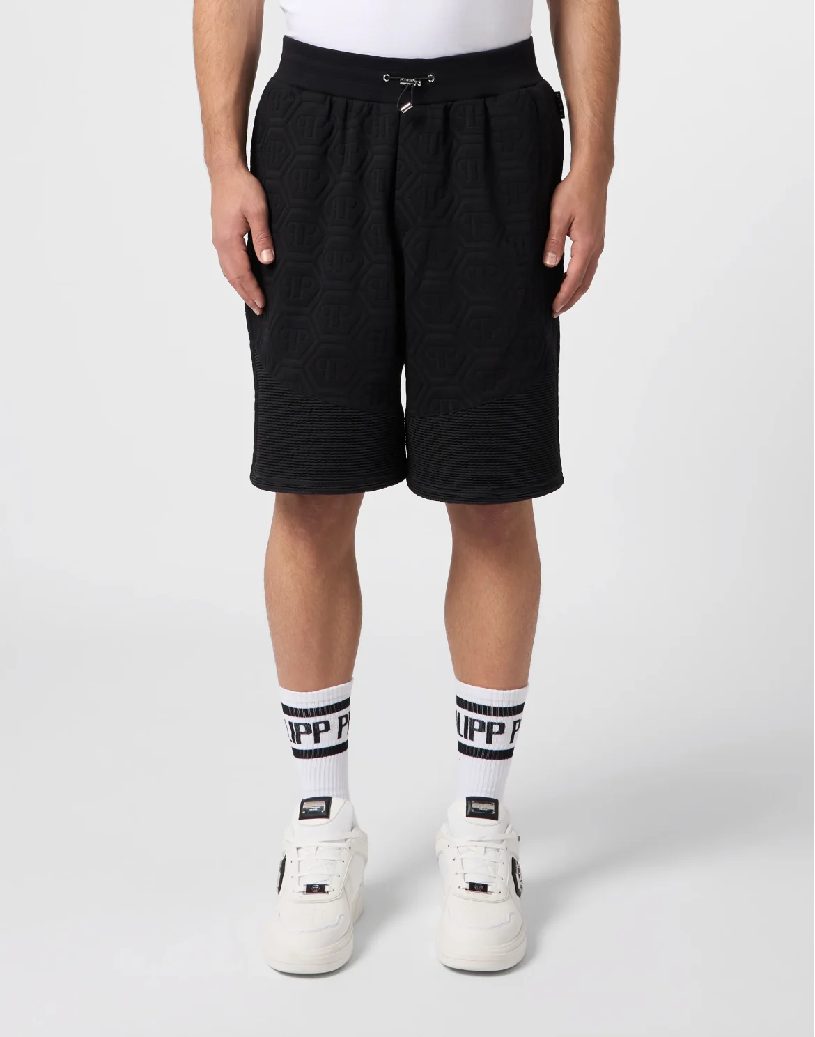 Padded Shorts Biker Monogram, цвет: Черный