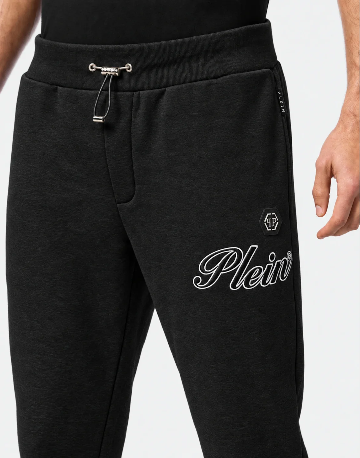 Tracksuit Joggers Outline Embroidery, цвет: Серый
