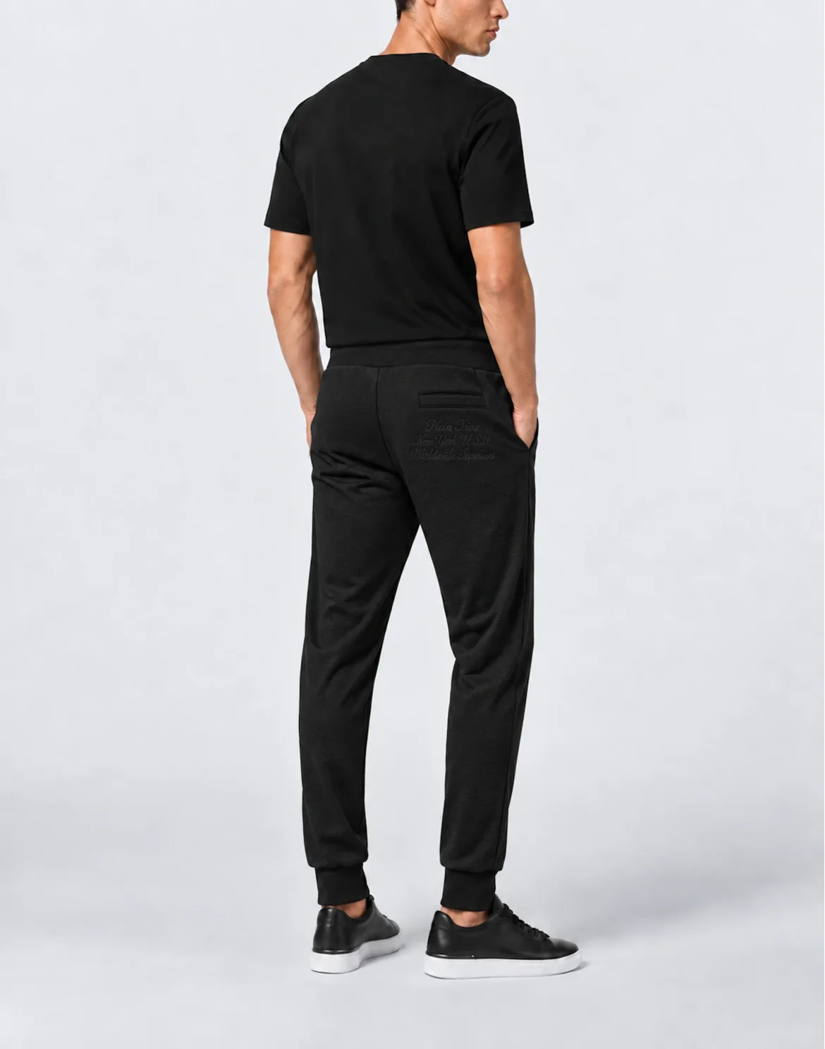 Tracksuit Joggers Outline Embroidery, цвет: Серый