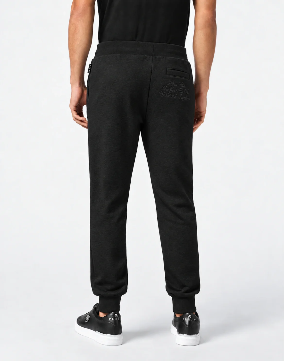 Tracksuit Joggers Outline Embroidery, цвет: Серый