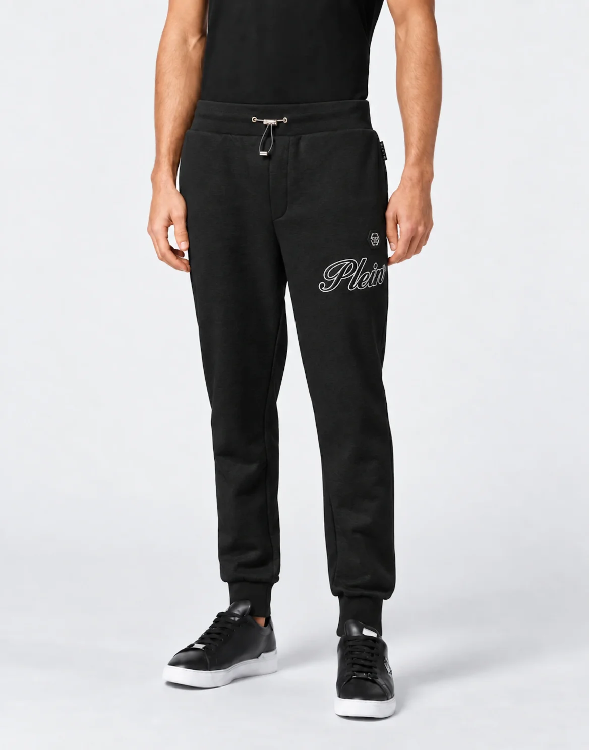 Tracksuit Joggers Outline Embroidery, цвет: Серый
