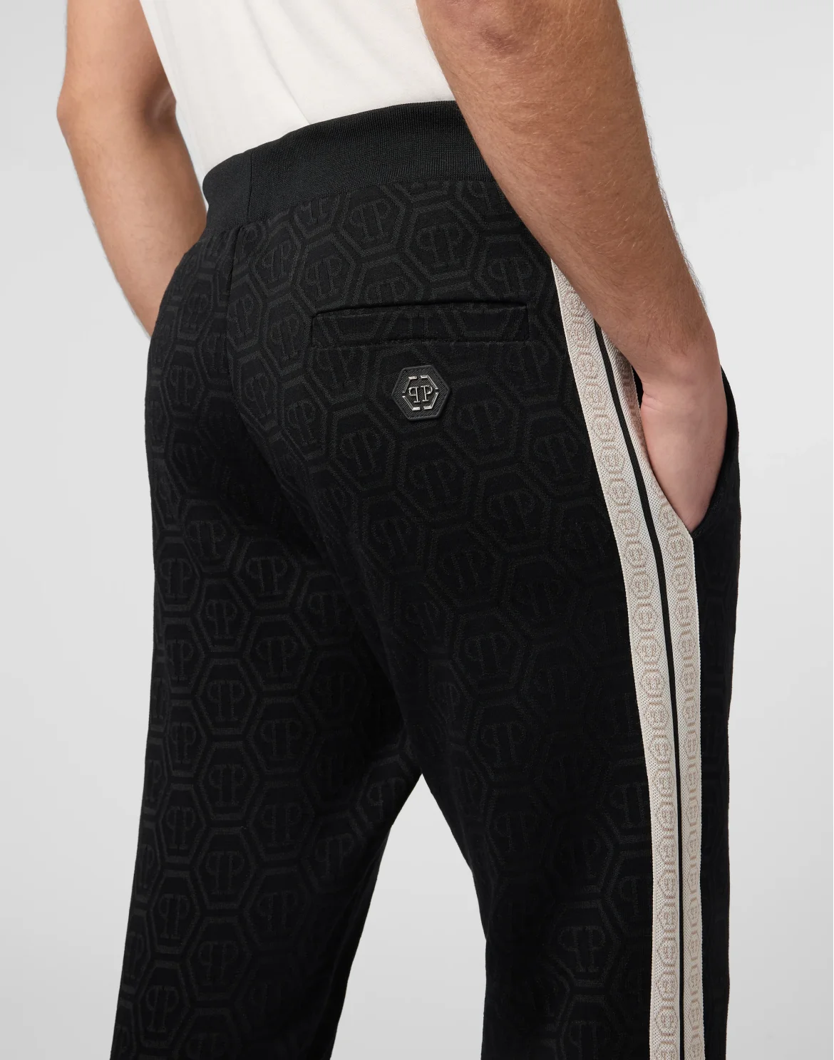Tracksuit Joggers Jacquard Monogram, цвет: Черный