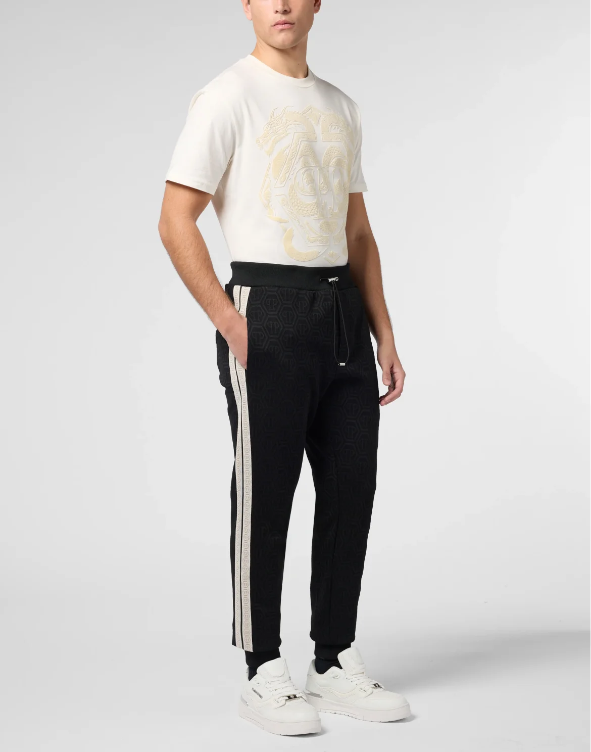Tracksuit Joggers Jacquard Monogram, цвет: Черный
