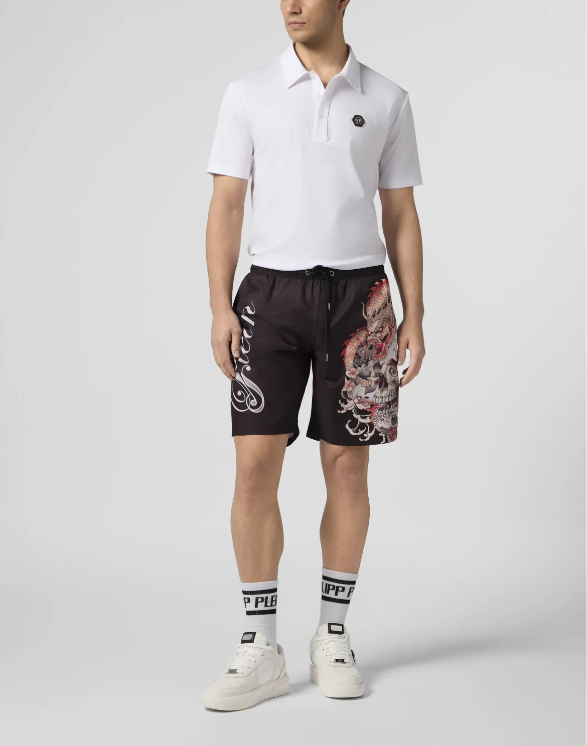 Nylon Long Shorts Sukaru Ba, цвет: Черный