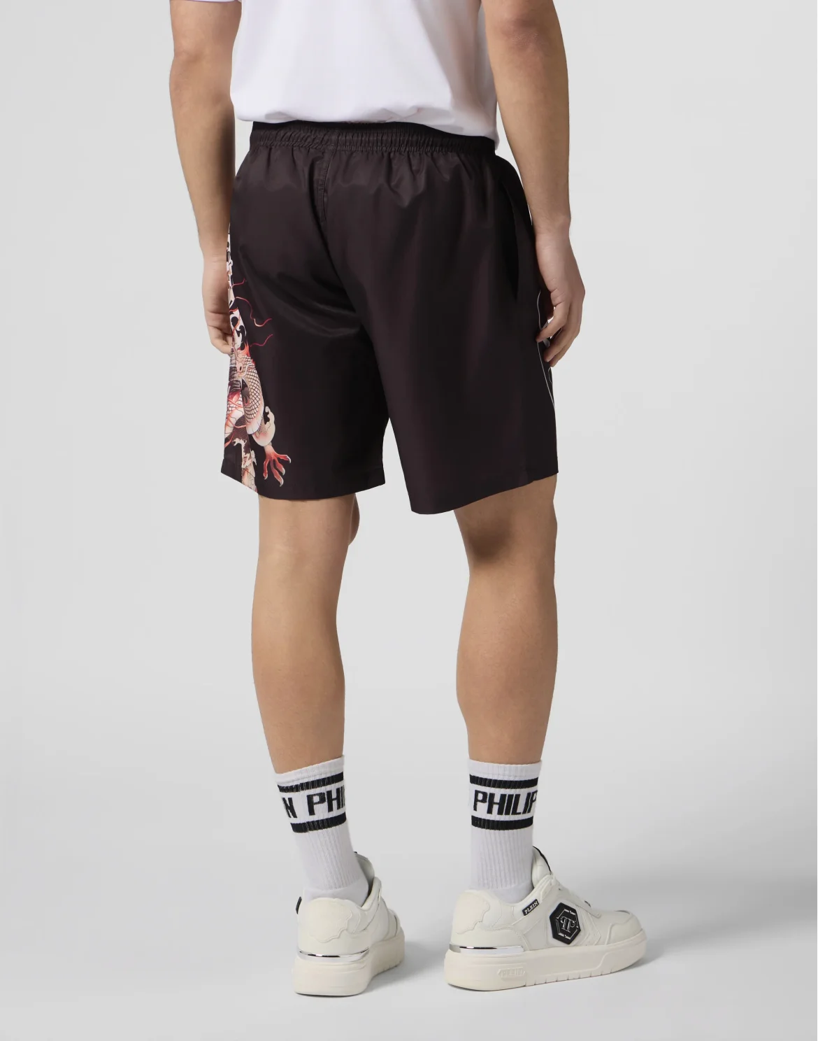 Nylon Long Shorts Sukaru Ba, цвет: Черный