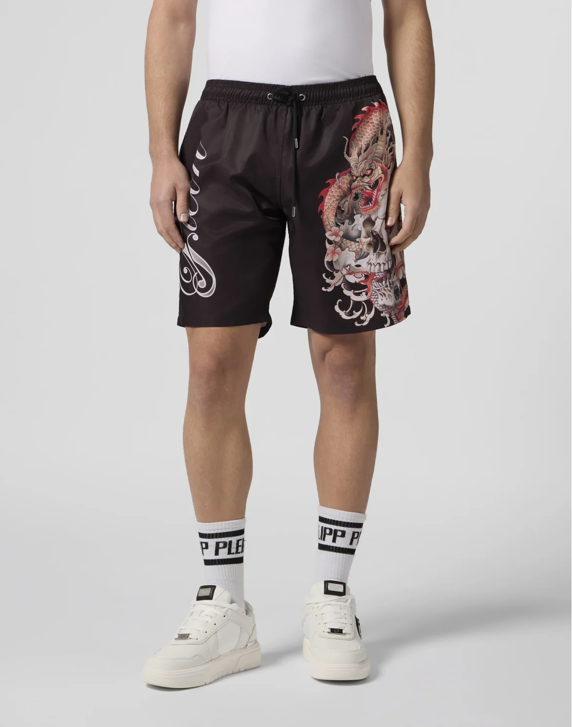 Nylon Long Shorts Sukaru Ba, цвет: Черный