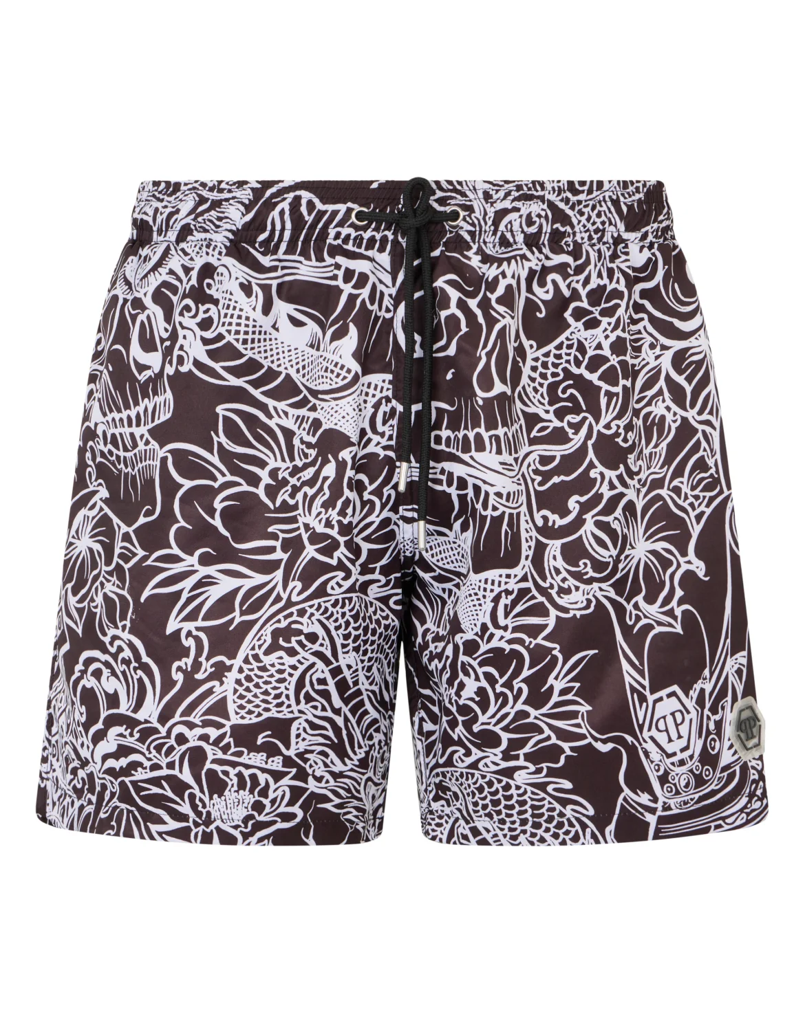 Nylon Shorts Skull Dragon, цвет: Черный
